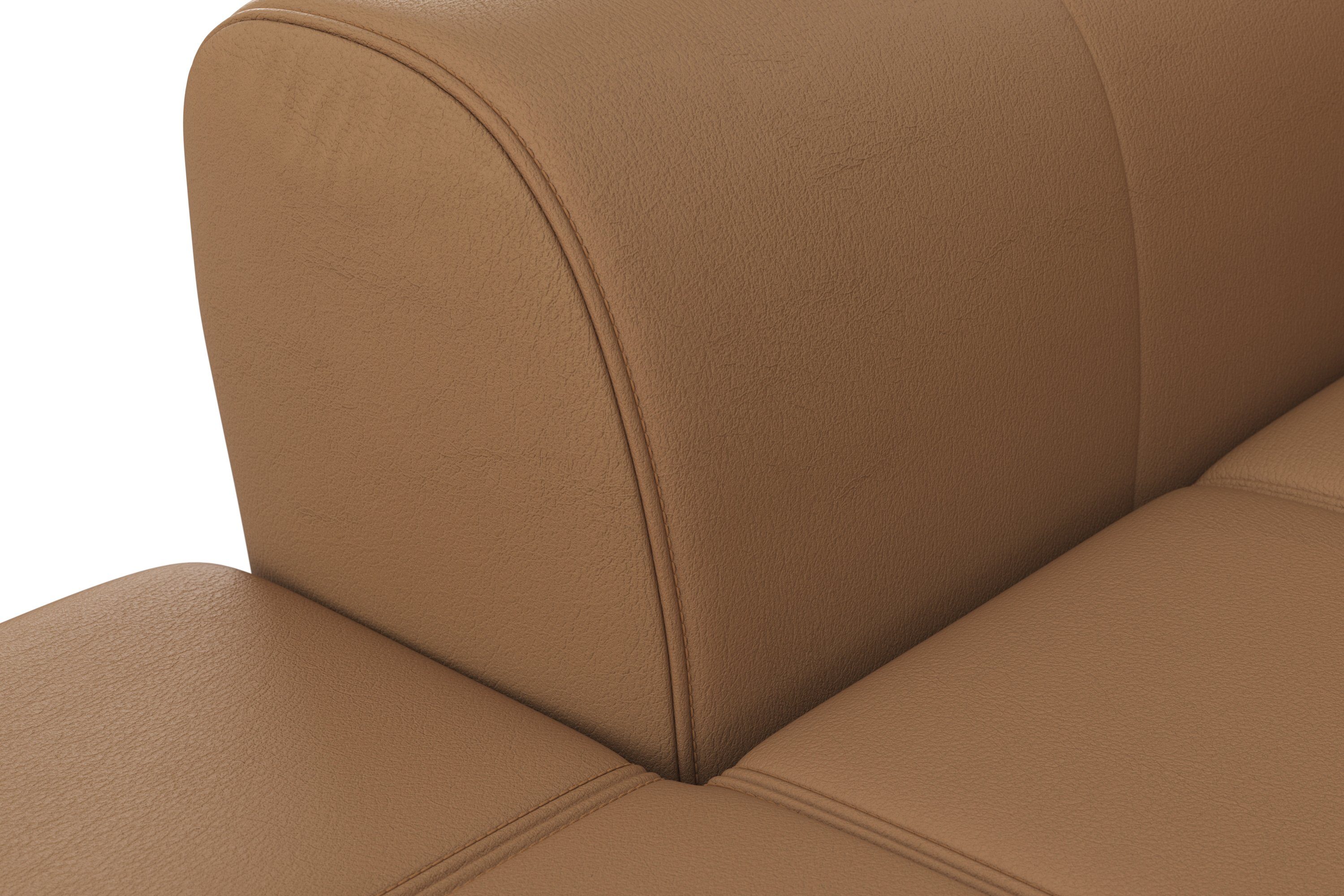 sit&more Hoekbank Bendigo L-vorm inclusief zitdiepteverstelling, bodemvrijheid 15 cm, 2 pootkleuren