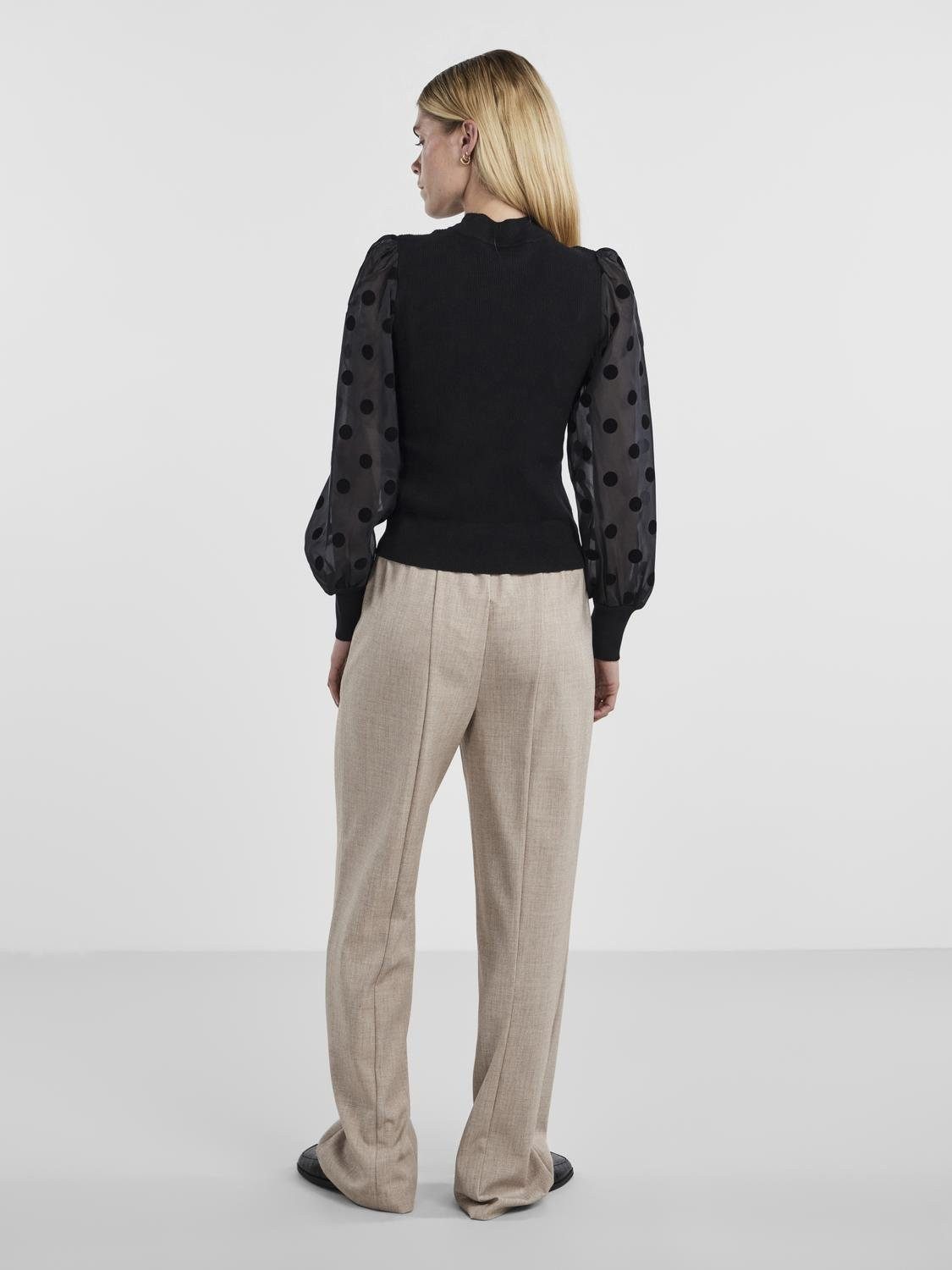 Y.A.S Trui met ronde hals YASDOTME LS KNIT PULLOVER S. NOOS