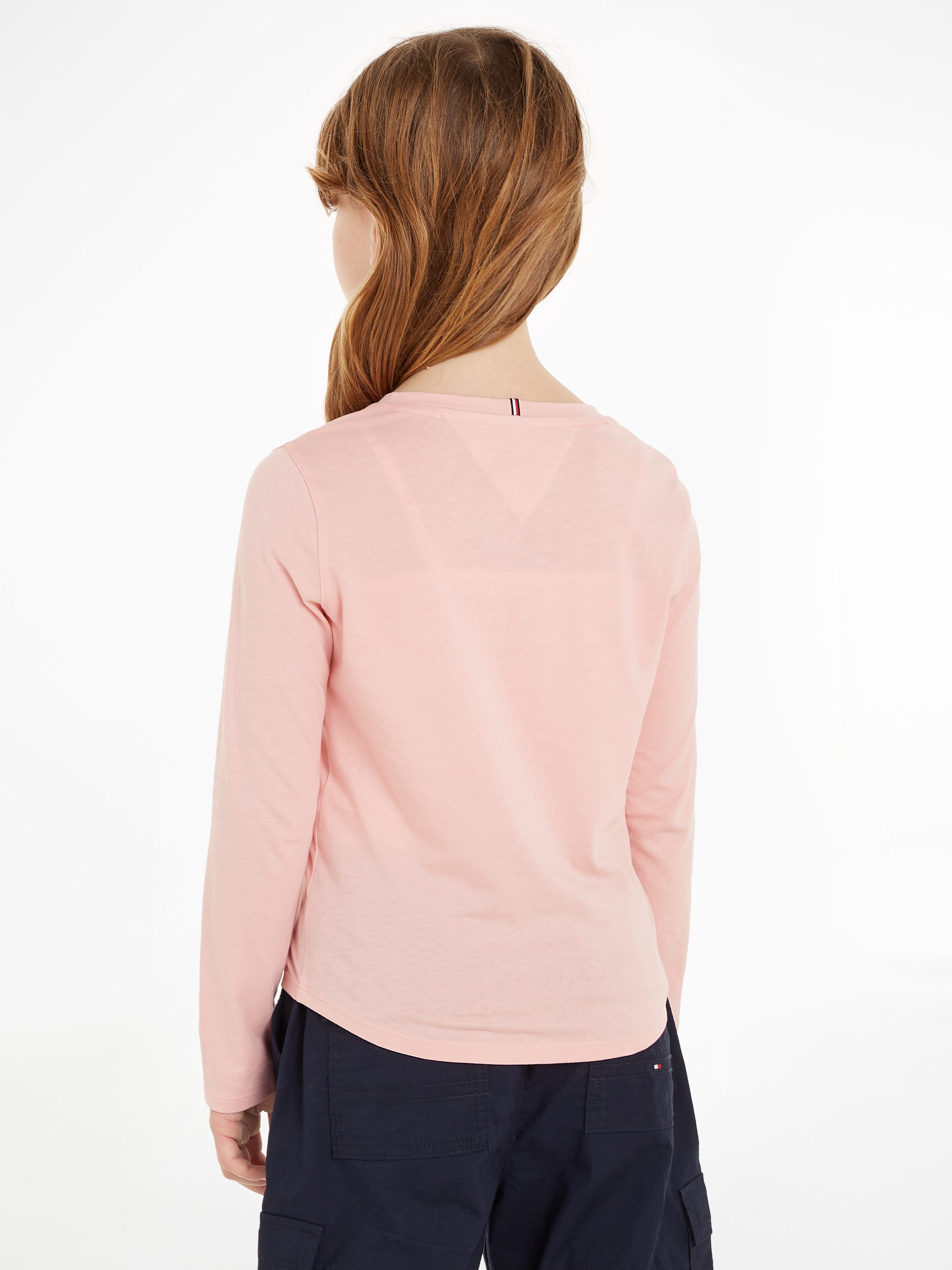 Tommy Hilfiger Shirt met lange mouwen ESSENTIAL TEE L/S met tommy hilfiger-logo-opschrift