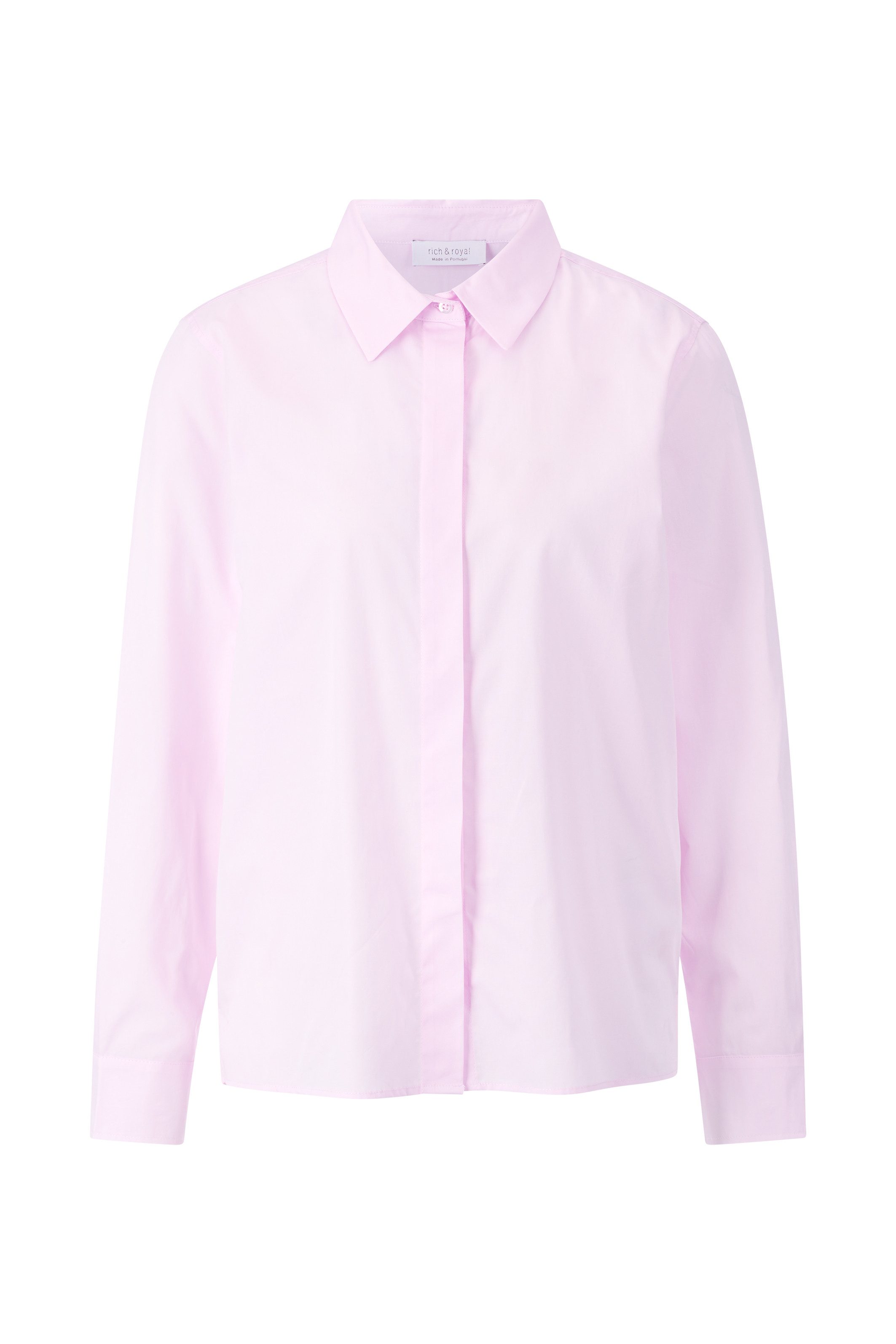 Rich & Royal Klassieke blouse Met merkenlabel op de rug