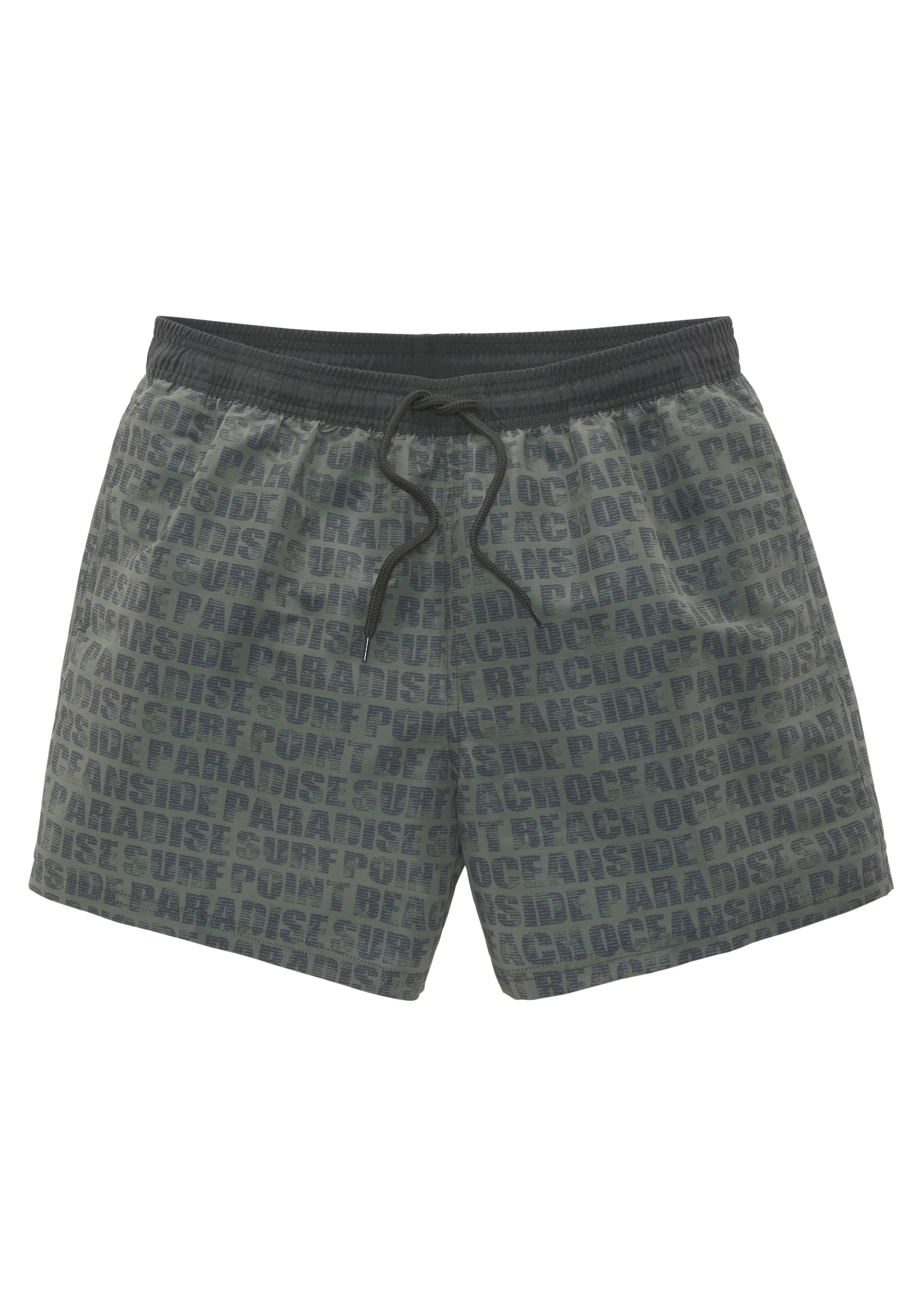 Bench. Zwemshort Binnen slip, met kleine binnenzak, achterzak met klittenbandsluiting