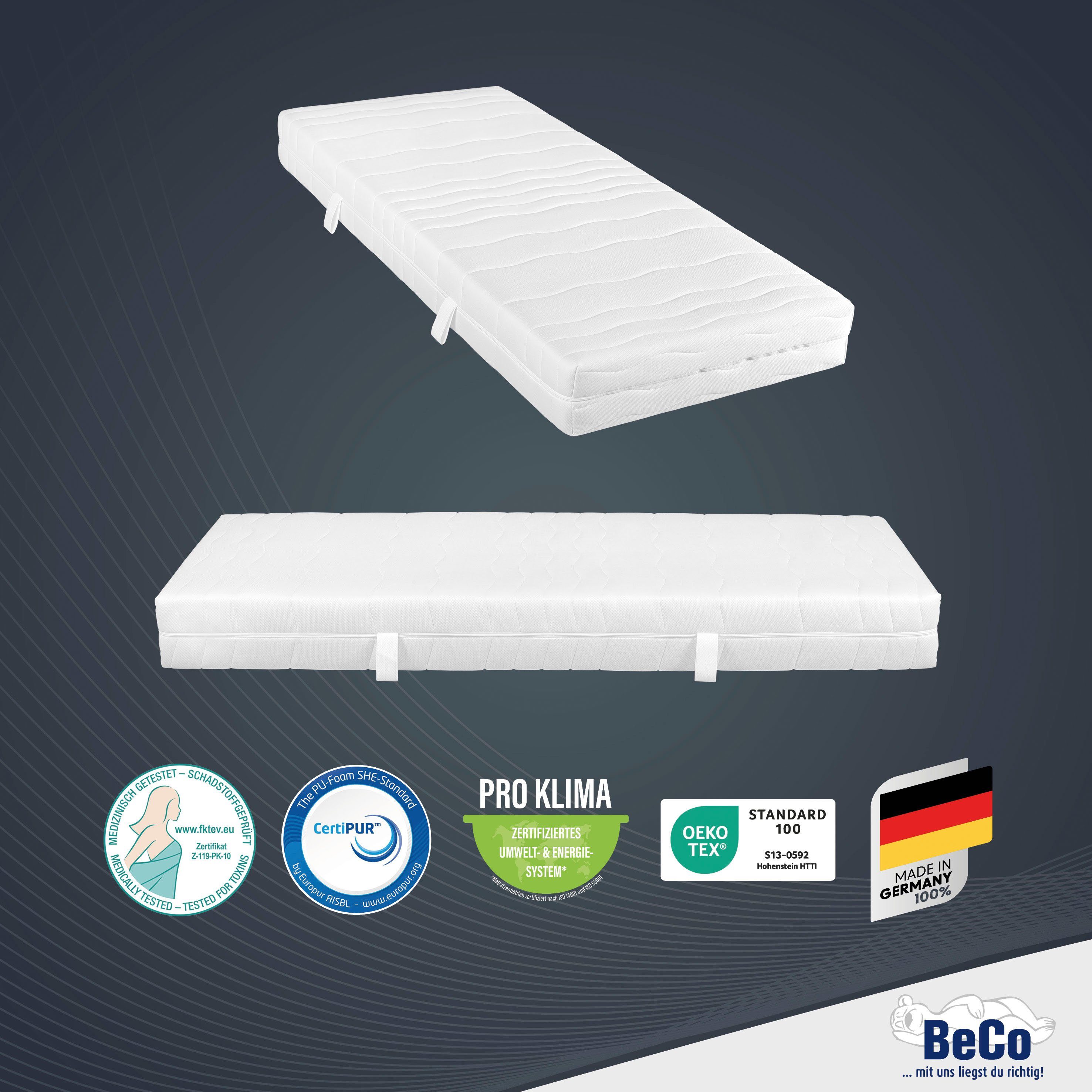 Beco Comfortschuimmatras 2 Dreams hoogte 21 cm