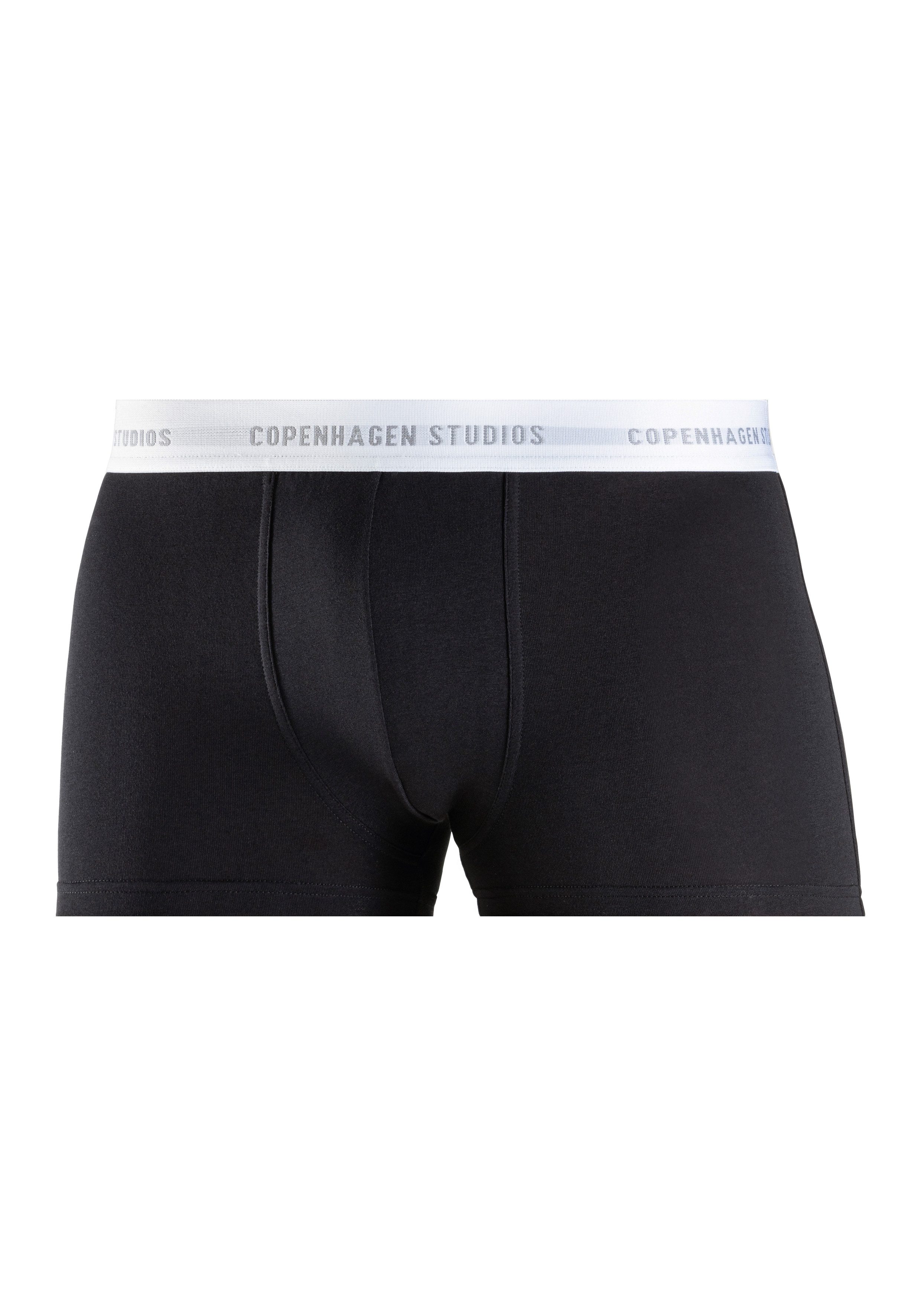 Copenhagen Studios Boxershort voor heren met witte logo-tailleband (set, 3 stuks)