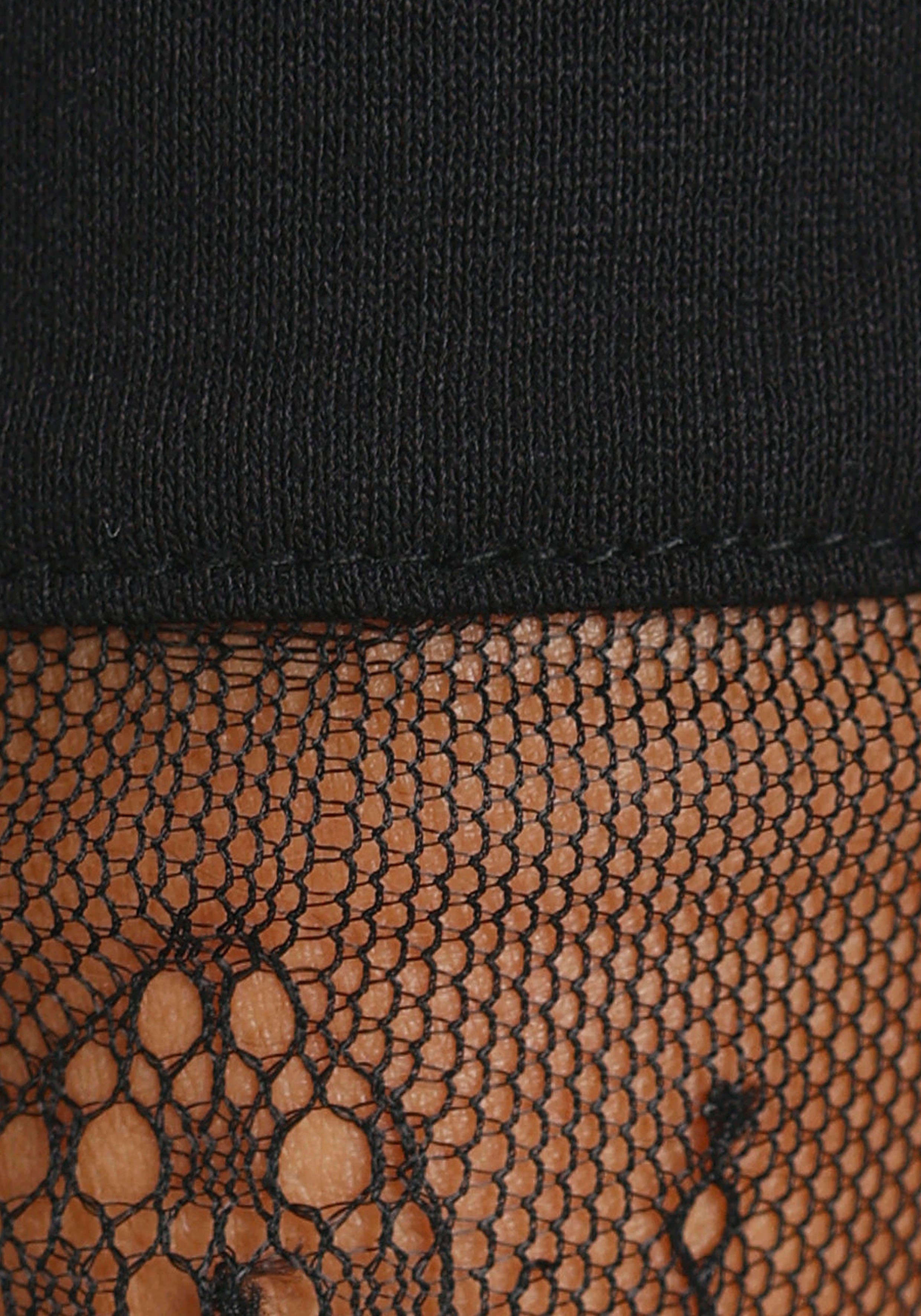 Melrose Shirt met lange mouwen getailleerde pasvorm, van jersey en kant