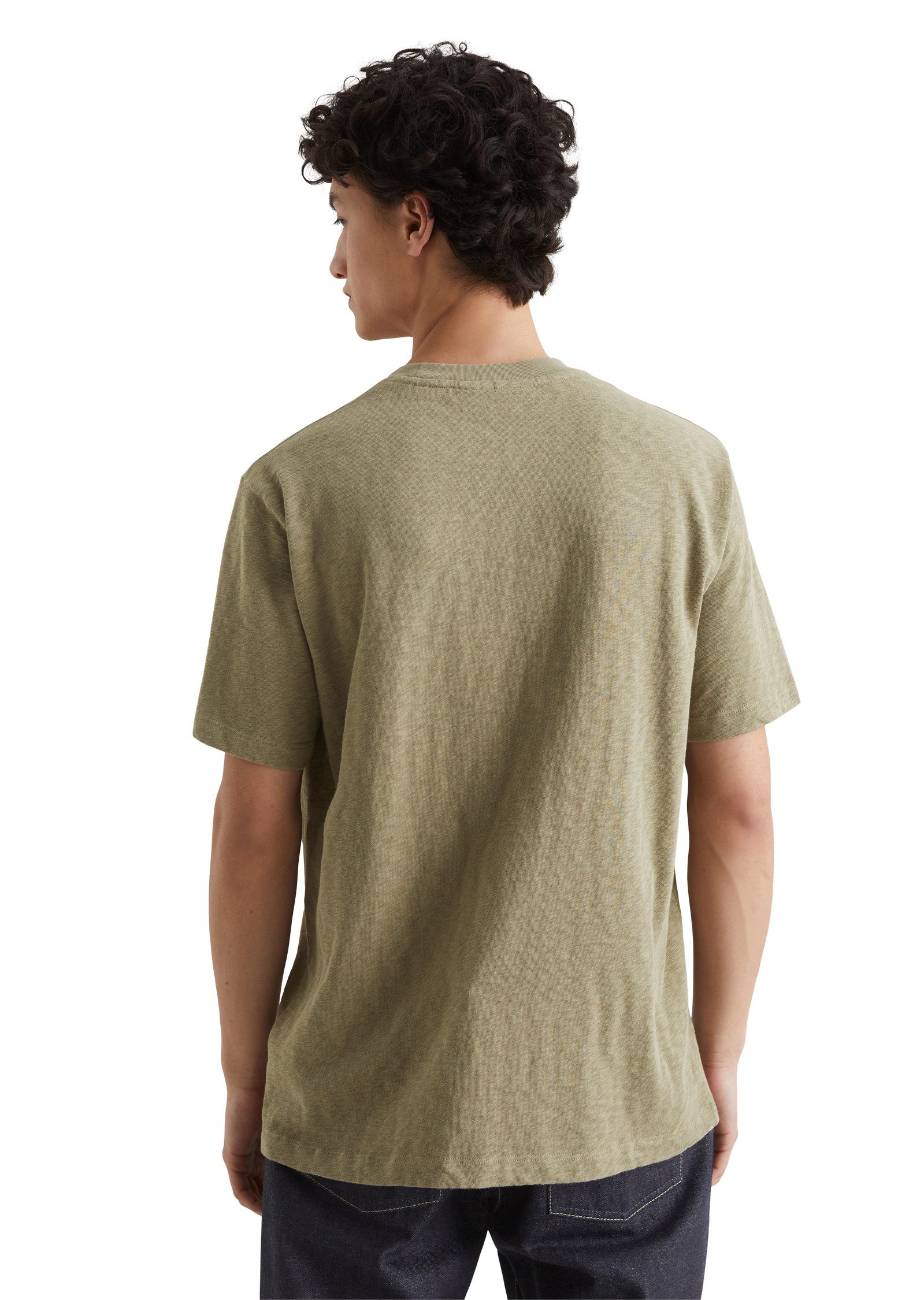 Marc O'Polo DENIM T-shirt met licht onregelmatige oppervlakte