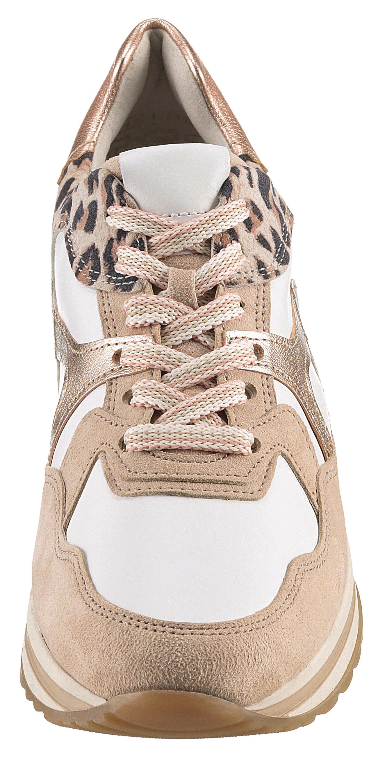 Gabor Plateausneakers Turijn , vrijetijdsschoen, lage schoen, veterschoen, comfortabele breedte h (=zeer breed)
