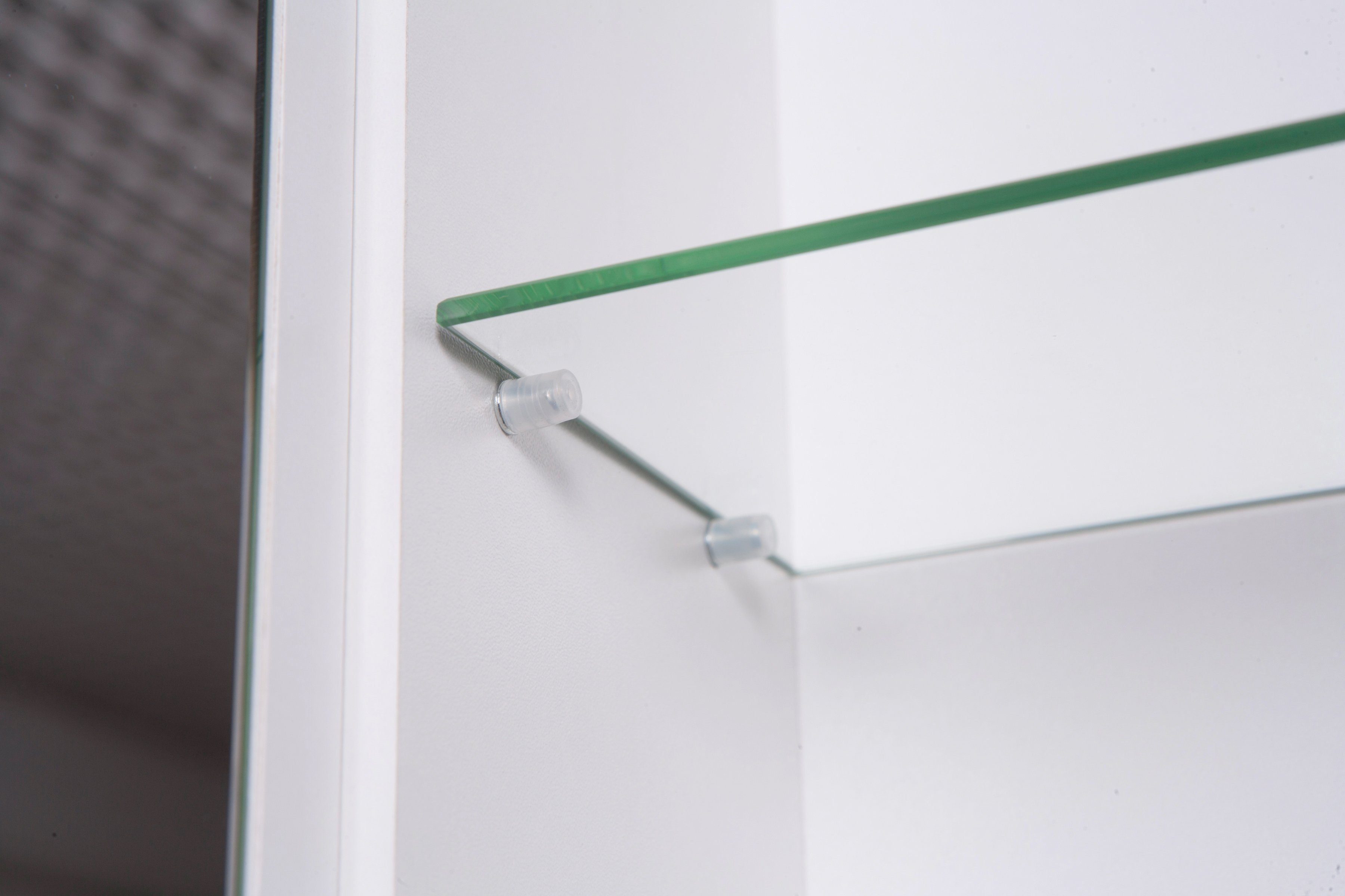 Schildmeyer Spiegelkast Verona Breedte 90 cm, 3-deurs, 2 led-inbouwspotjes, schakelaar-/stekkerdoos