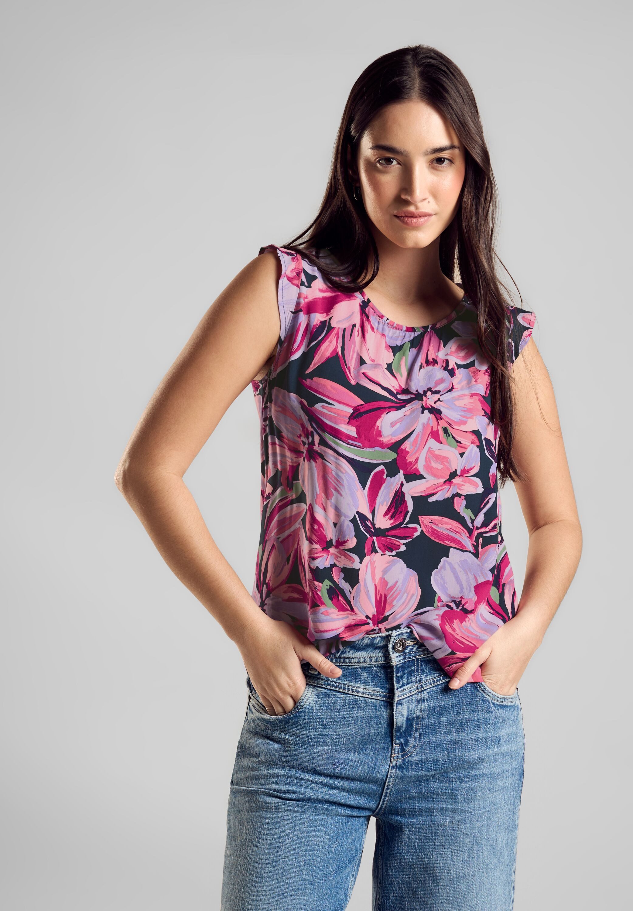 STREET ONE Top met frills