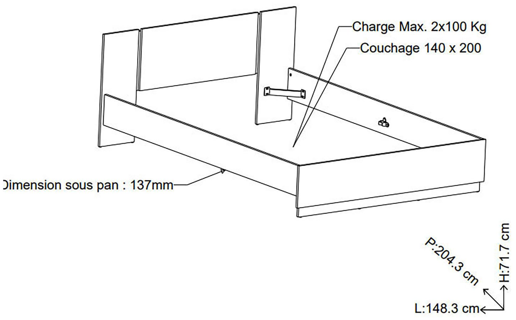 Demeyere GROUP Bedframe Bedframe in verschillende maten verkrijgbaar