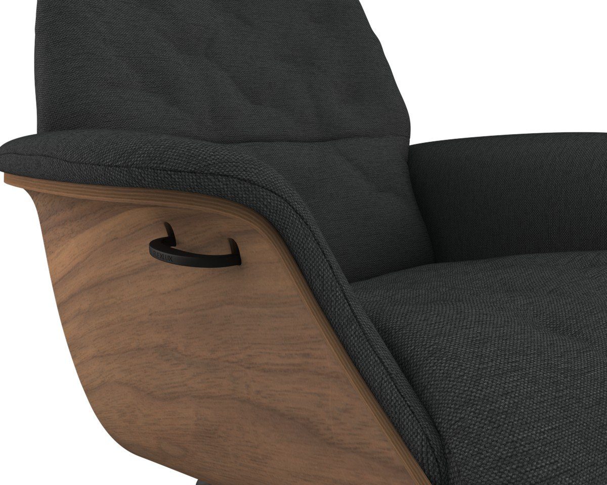 FLEXLUX Relaxfauteuil Volden, functionele stoel, gestoffeerde stoel, armleuningen, TV-fauteuil