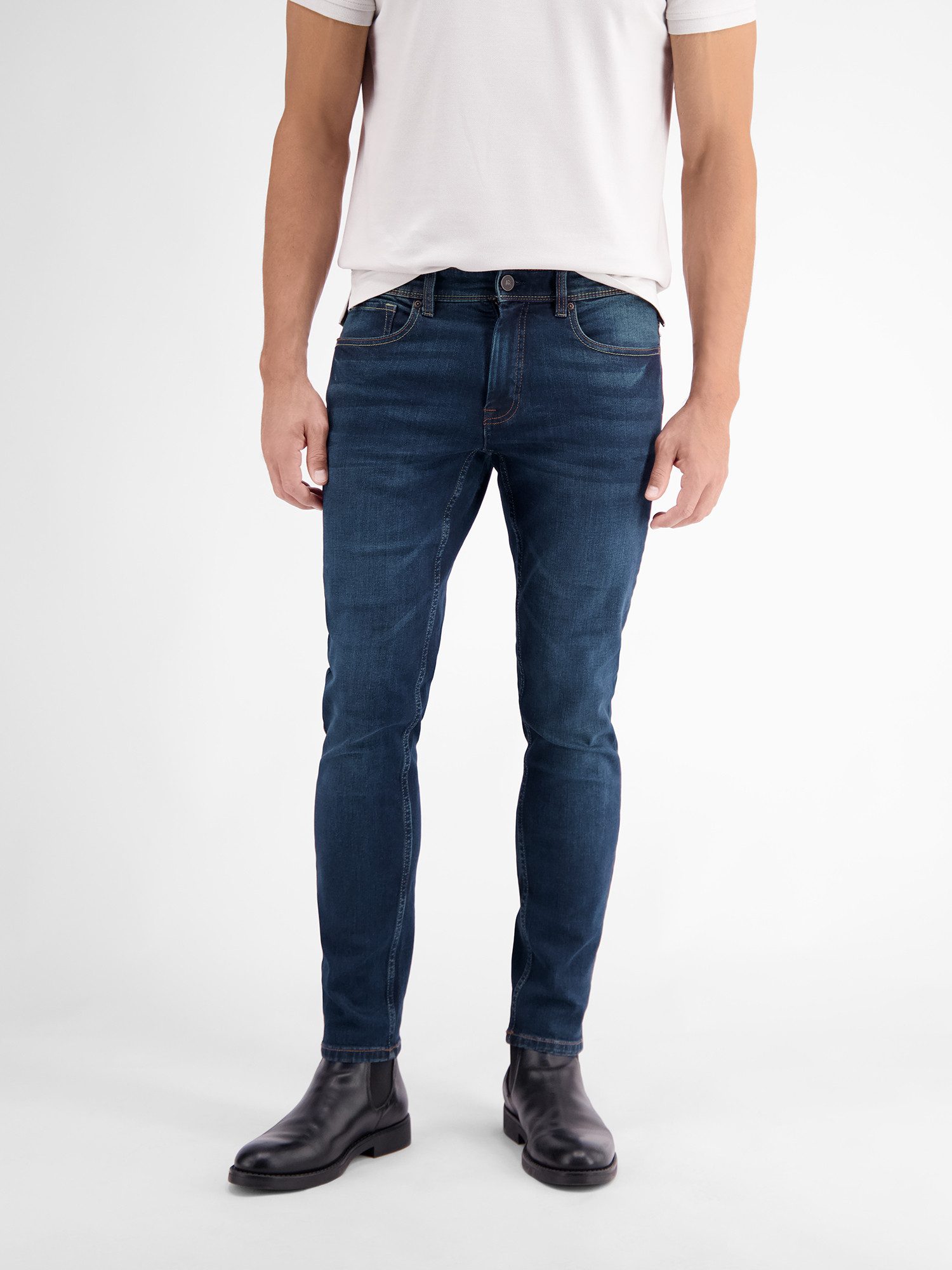 Lerros Five-pocketsbroek LERROS CONLIN 5-Pocket stretch-denim, SLIM FIT, effen CONLIN