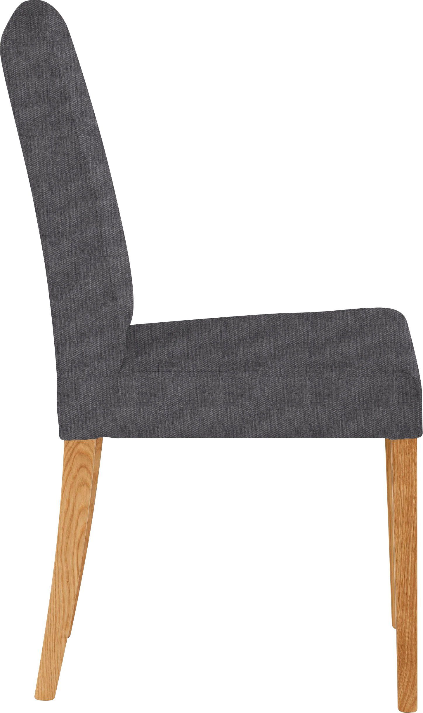 Home affaire Stoel met 4 poten Bologna Frame van massief hout (set)