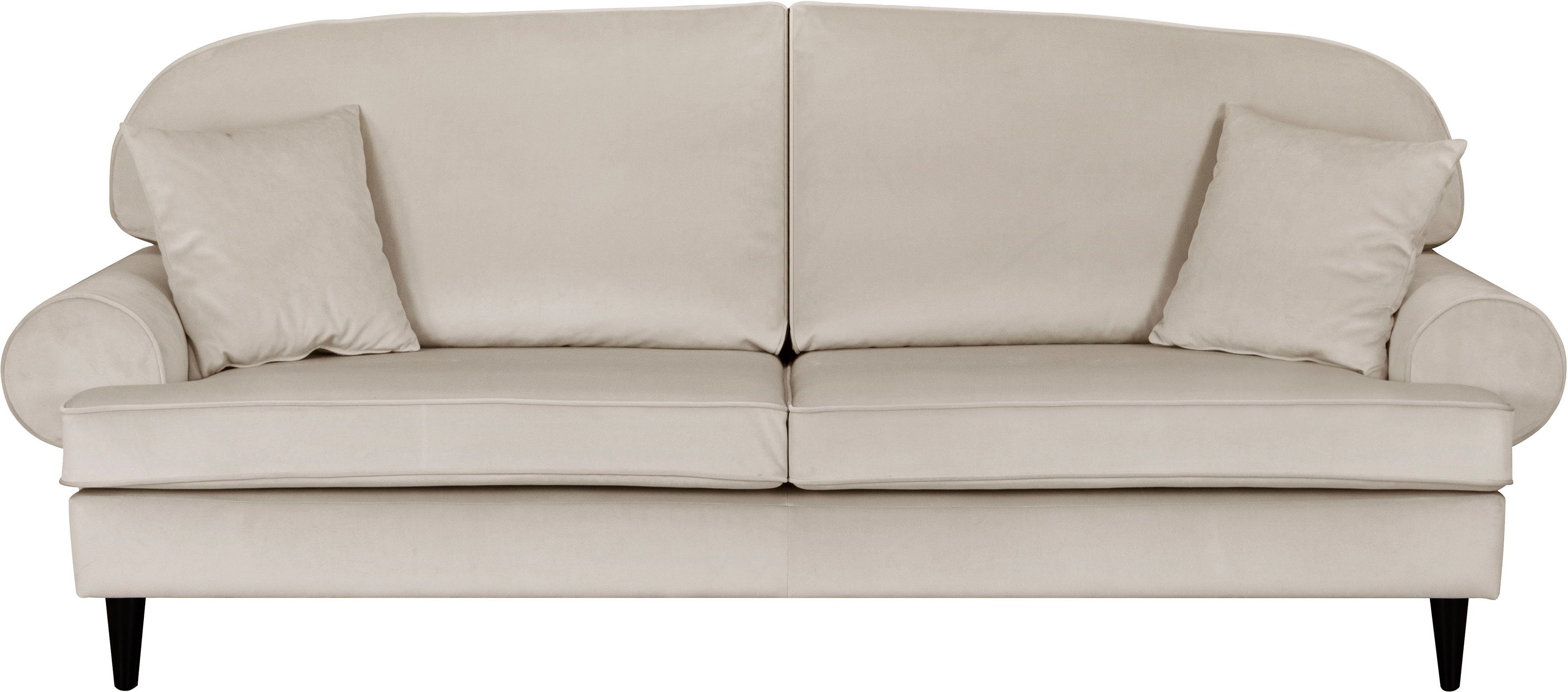 Home affaire 3-zitsbank Vitreux ook in bouclé-bekleding, incl. sierkussen beige, 3-zitsbanken, 226 cm
