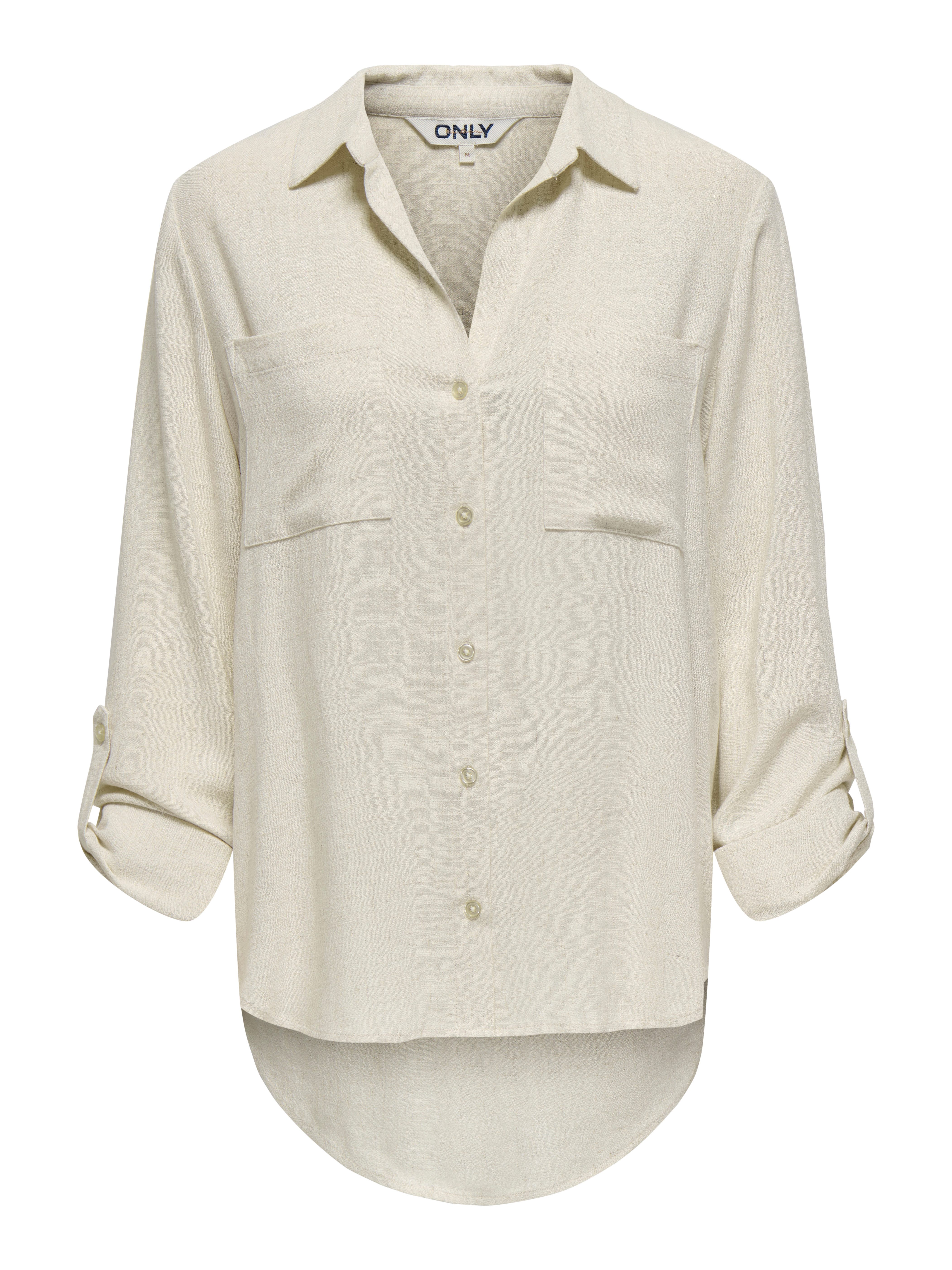 Only Blouse met lange mouwen ONLYASMIN-SIESTA LS LINEN BL SHIRT PNT