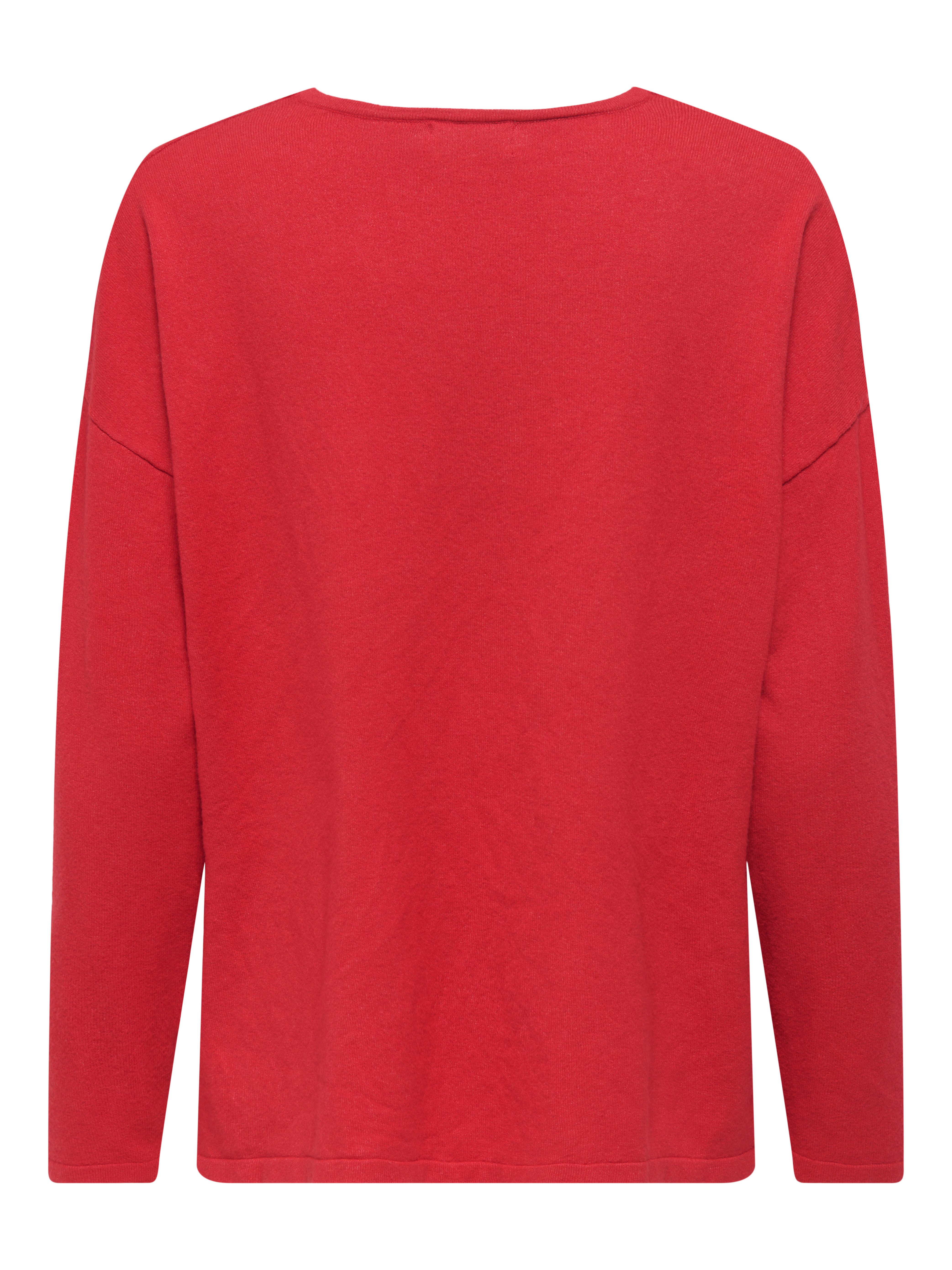 Only Gebreide trui ONLAMALIO LIFE LS V-NECK KNT