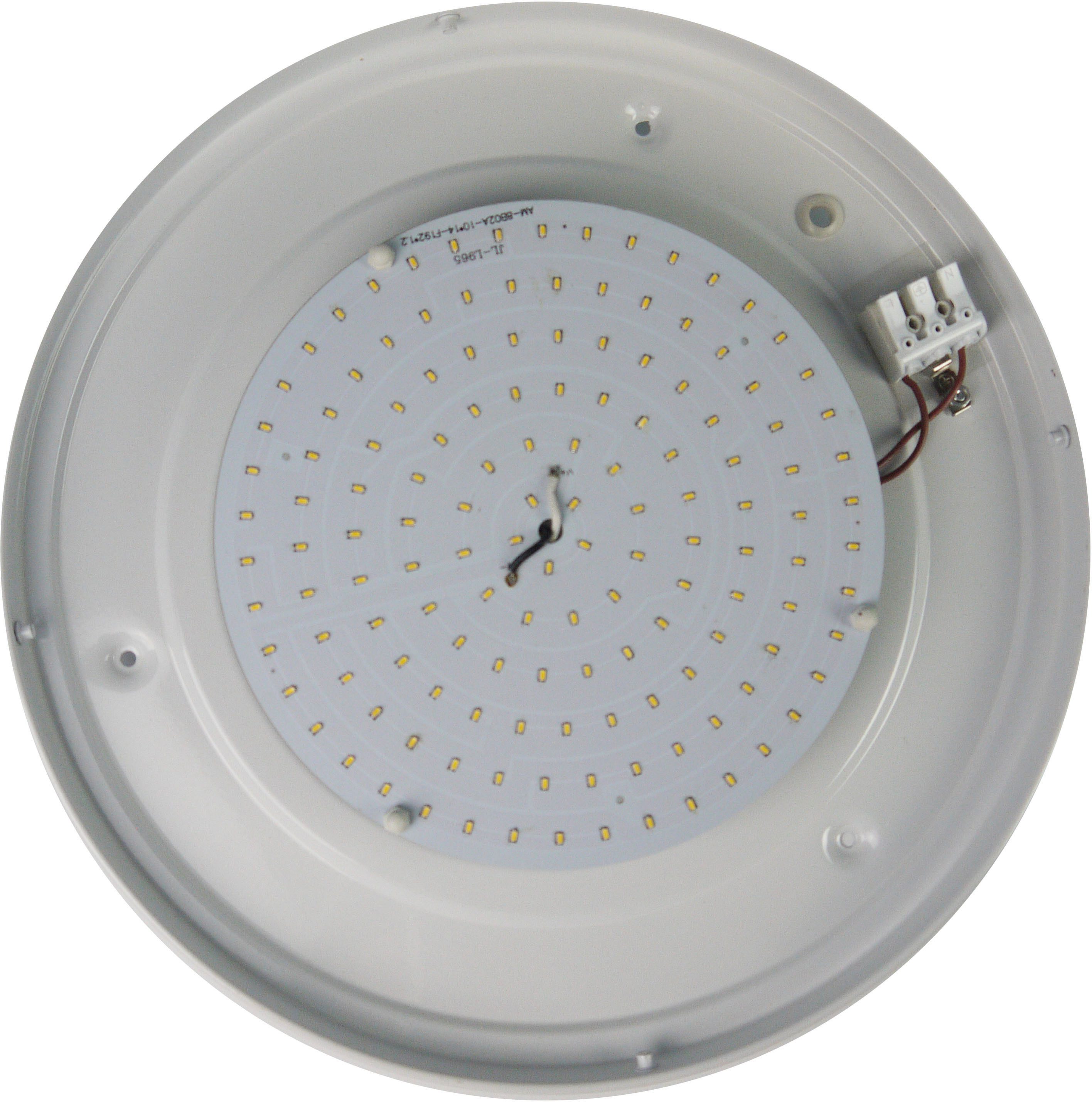 niermann Led-plafondlamp Opal matte, decoratieve ring chroom, HF-sensor, LED (1 stuk)