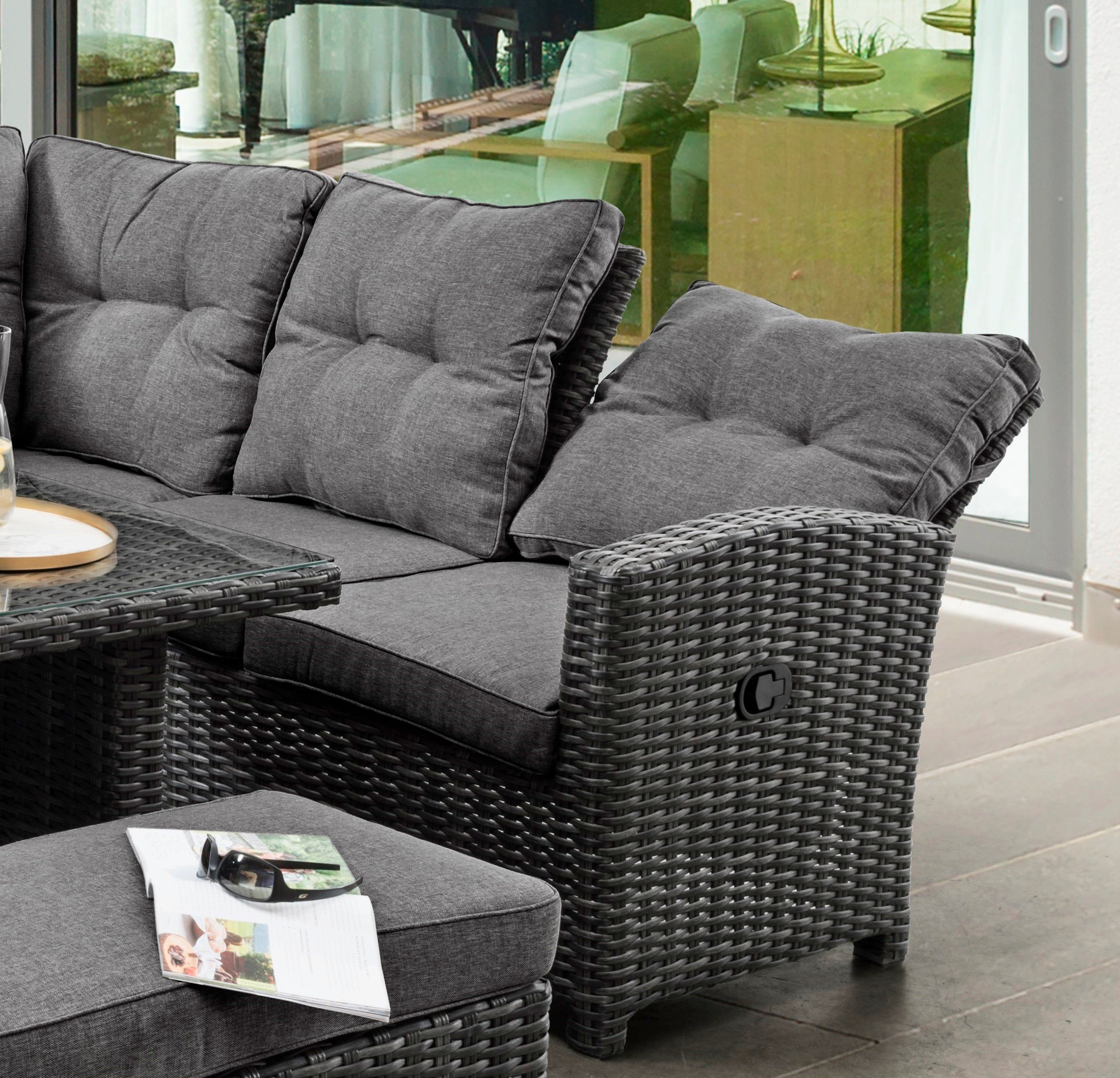 Destiny Tuinset Santa Ponsa De Luxe Aluminium, polyrotan (set, 20-delig)
