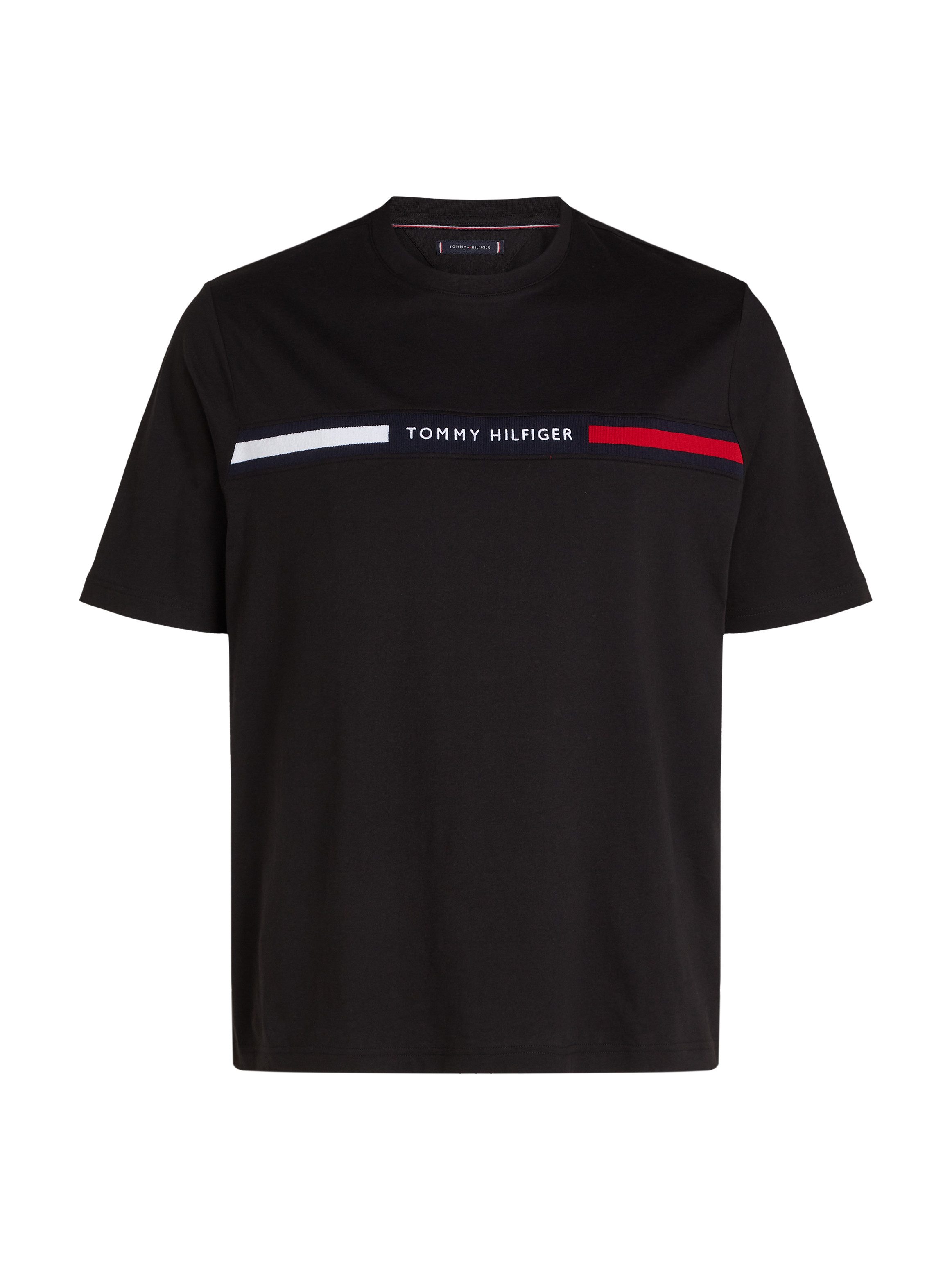 Tommy Hilfiger Shirt met ronde hals BT-HILFIGER CHEST INSERT TEE-B