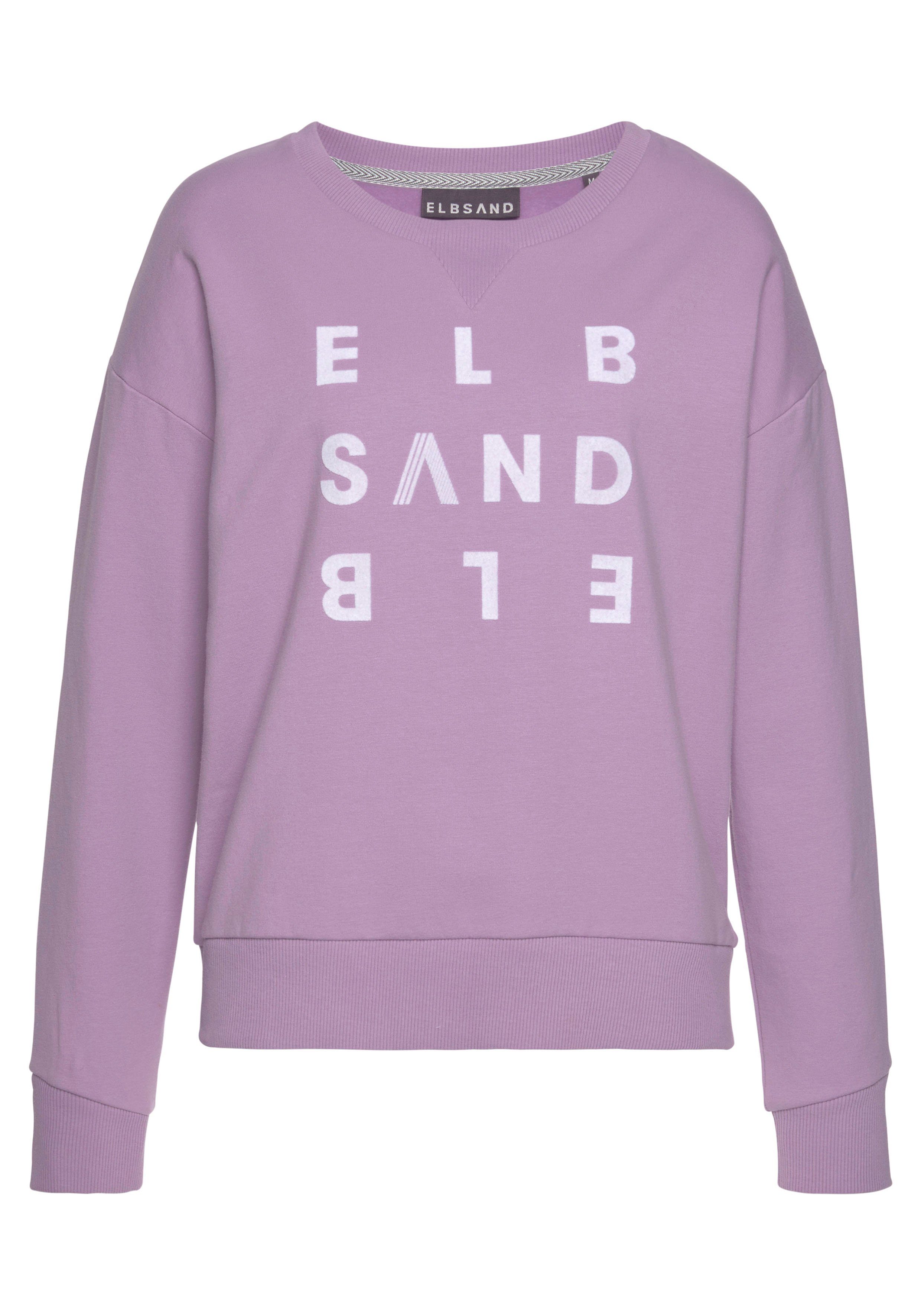 Elbsand Sweatshirt Ylva met logoprint, sportief-casual