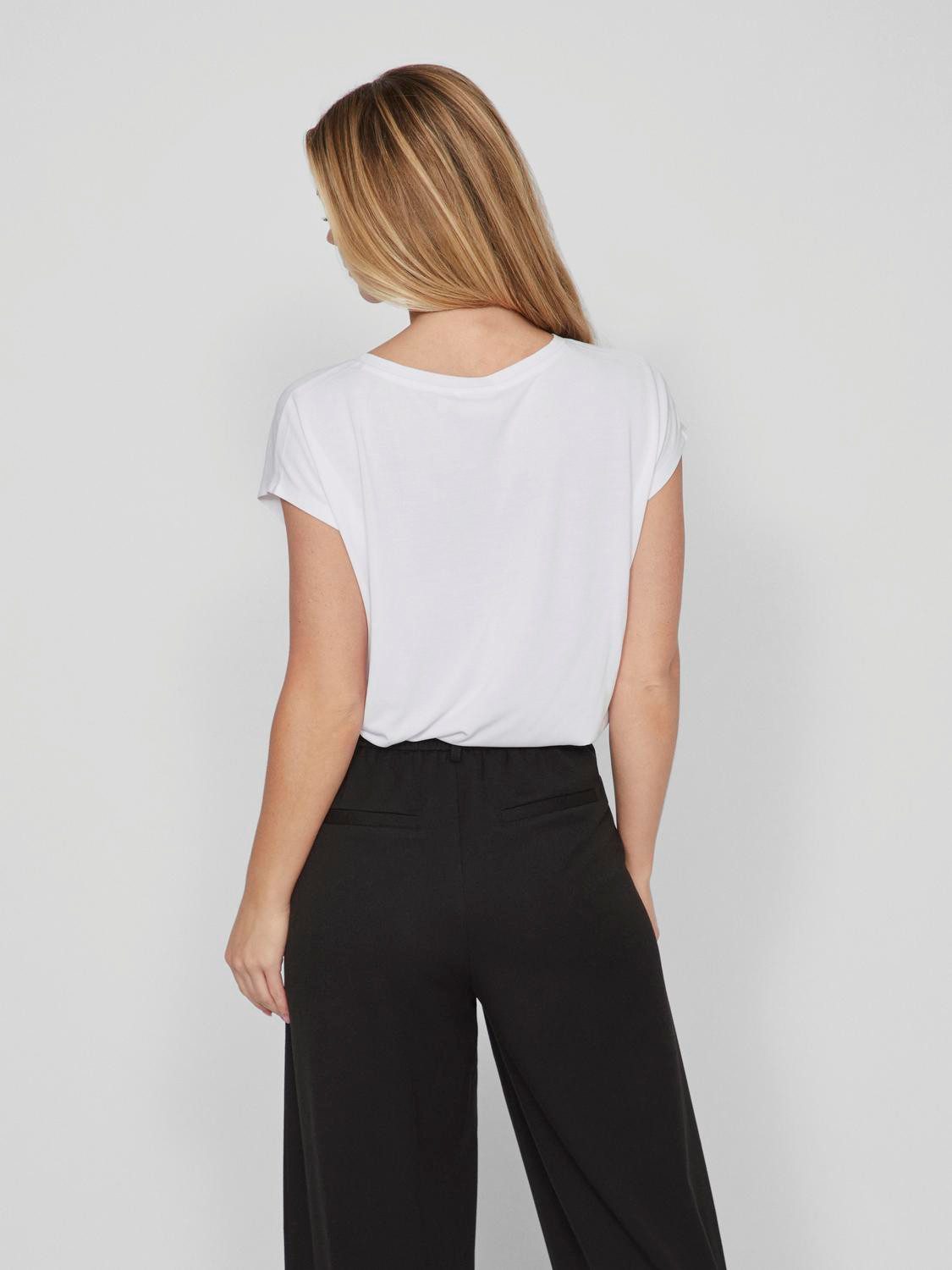 Vila Shirt met V-hals VIMODALA V-NECK S/S TOP - NOOS