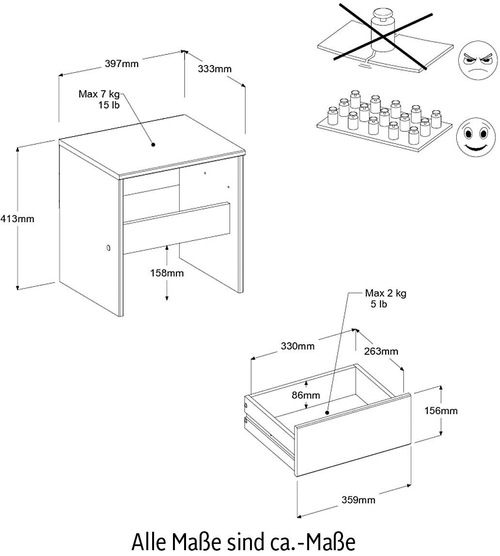 Parisot Tienerkamerset Pirouette (set, 5-delig)