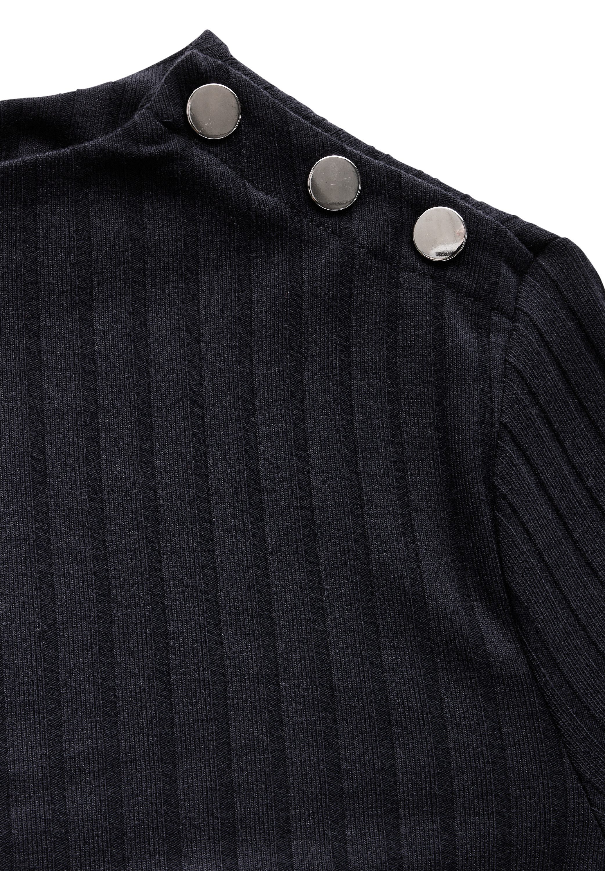 STREET ONE Shirt met 3/4 mouwen met knopen op de schouder