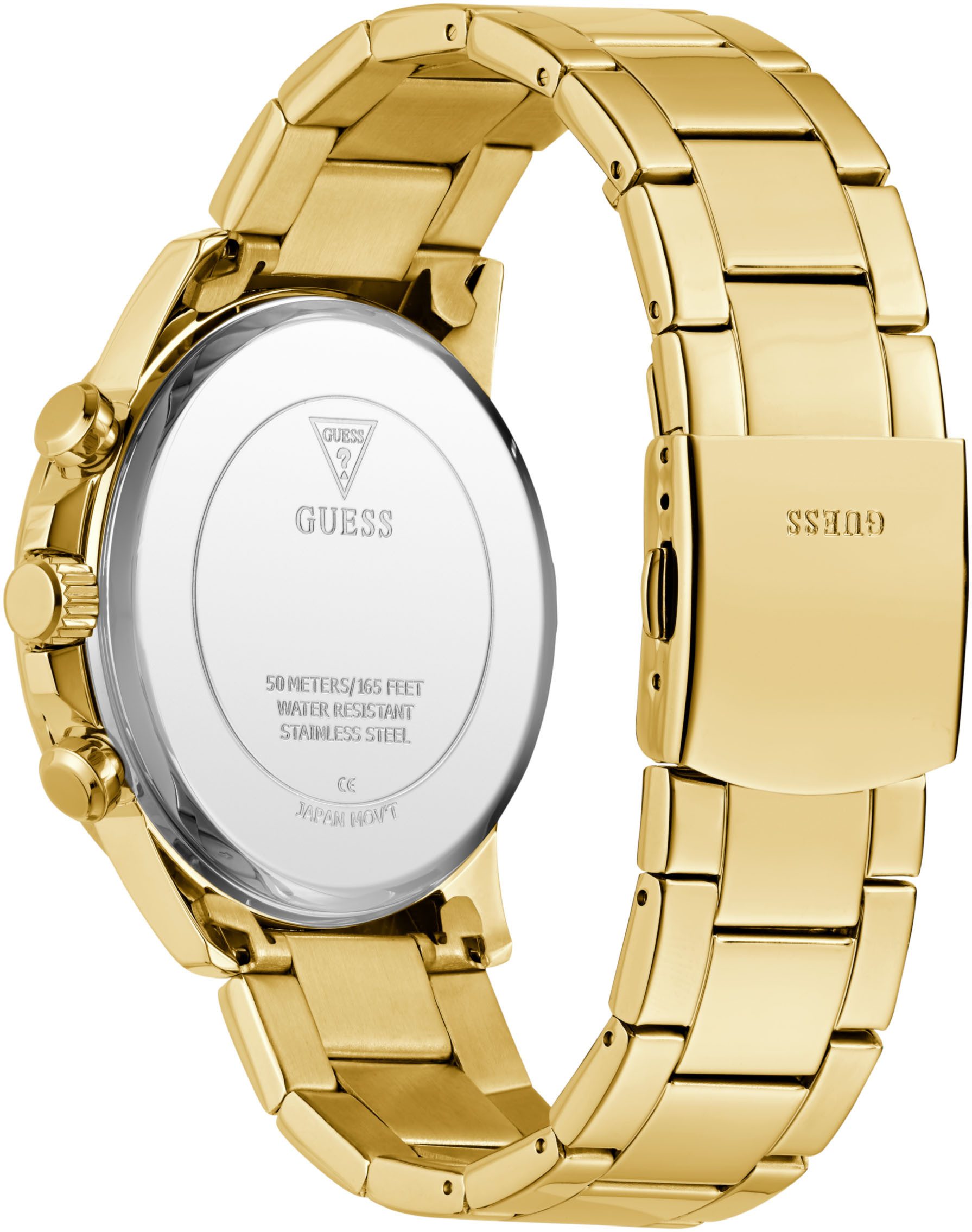 Guess Multifunctioneel horloge Walker Quartz horloge, polshorloge, herenhorloge, datum, weekdag, siliconen band