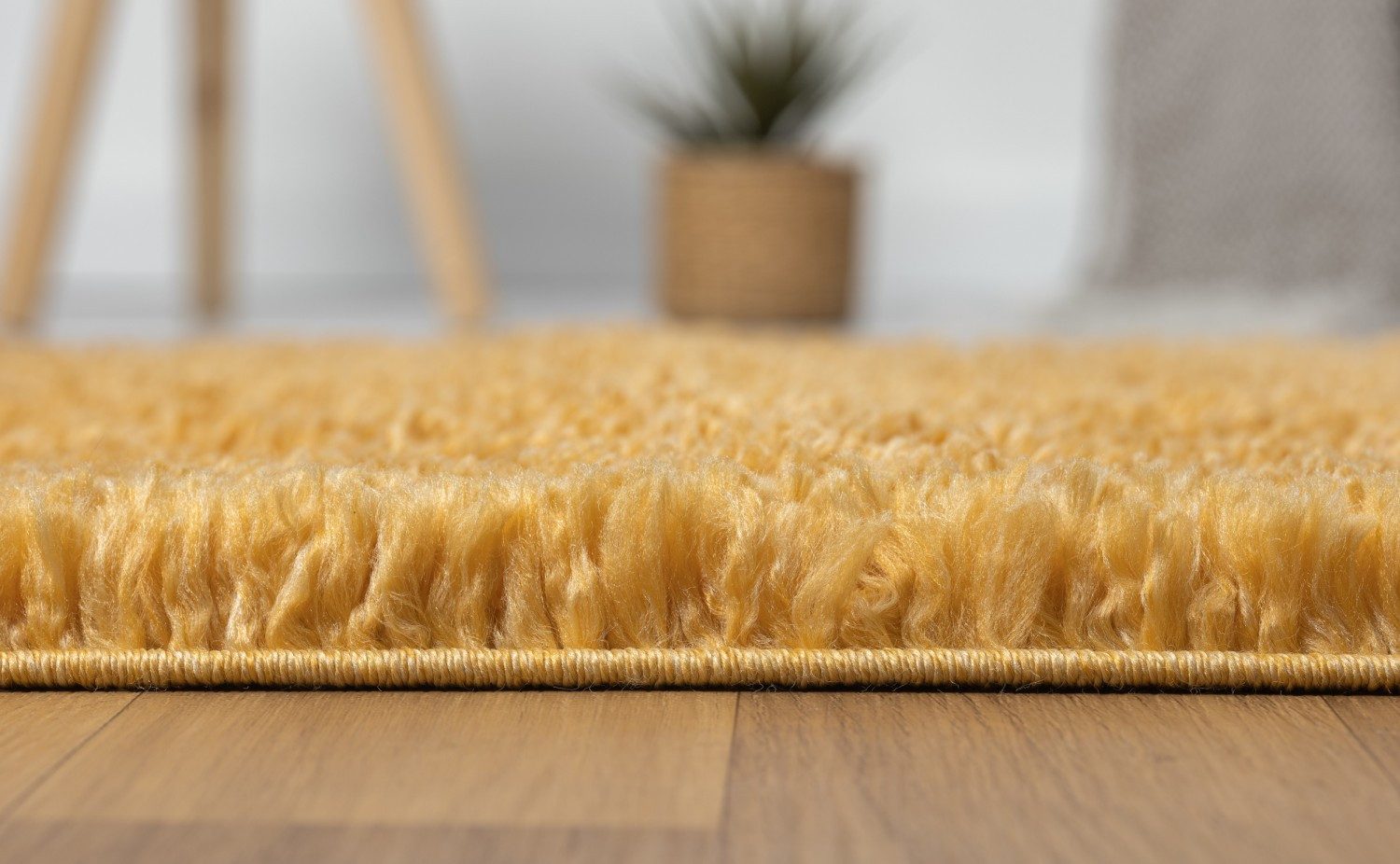 my home Hoogpolig vloerkleed Banji Uni-kleuren, zacht en fluffy, ook als loper en in rond verkrijgbaar