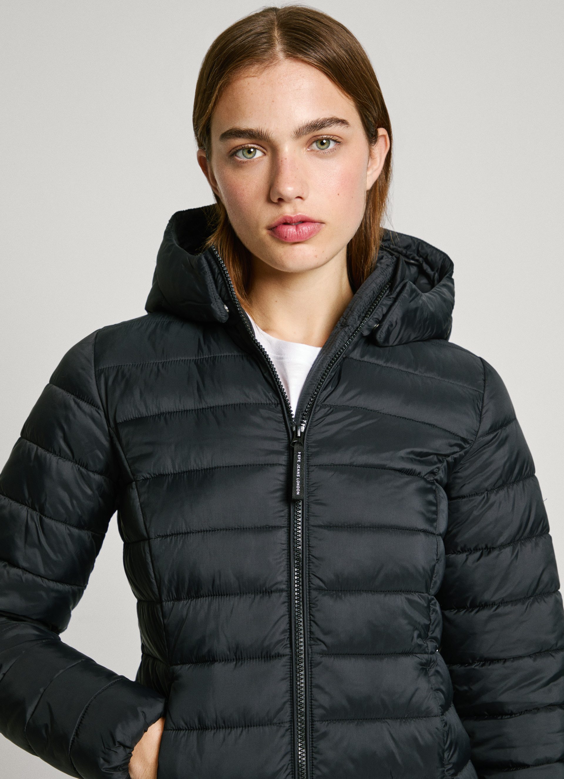 Pepe Jeans Outdoorjack AMMY LONG met afneembare capuchon