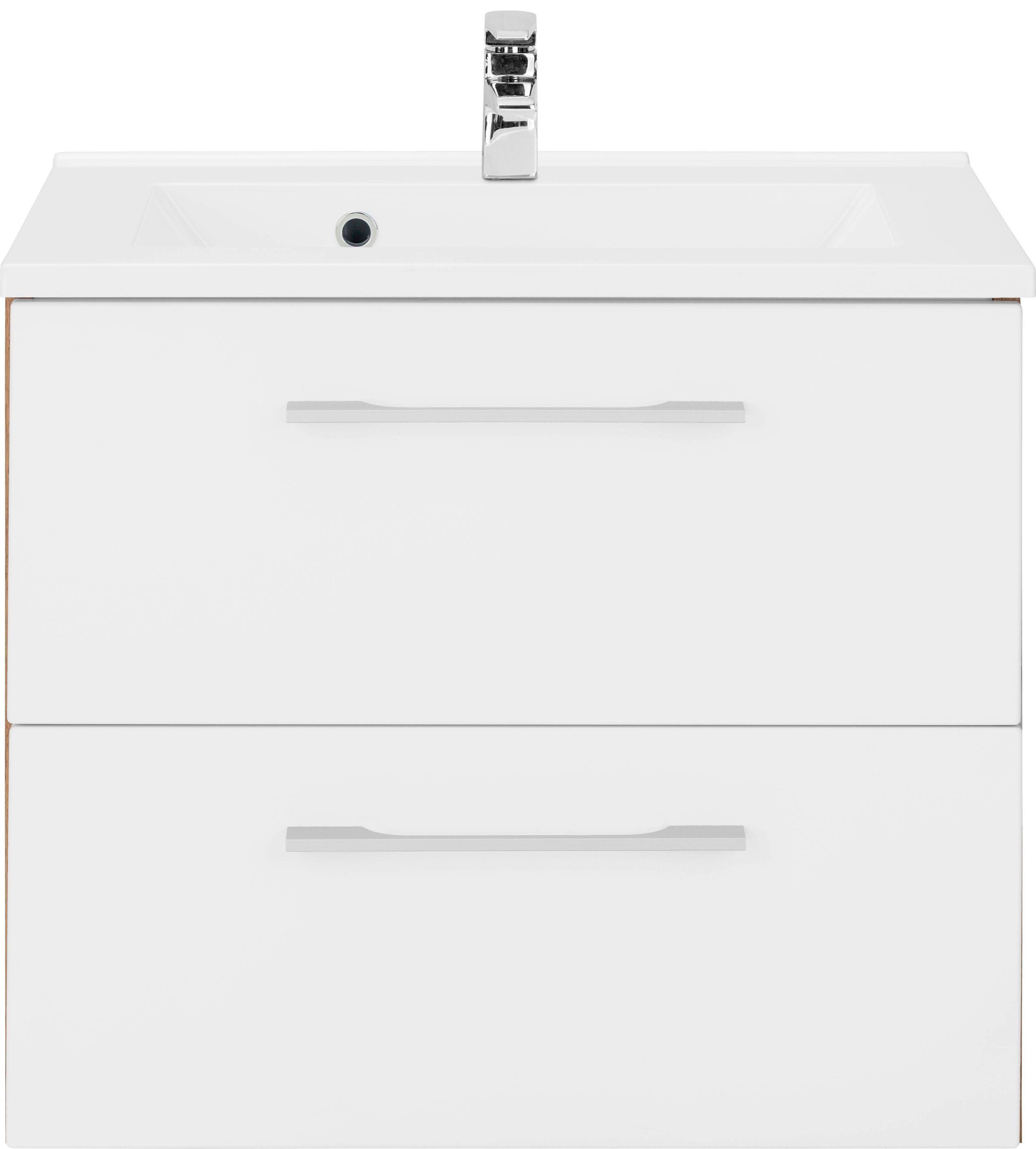 welltime Wastafelonderkast Soria Badkamermeubel, wastafelonderkast inclusief wasbak, breedte 60 cm
