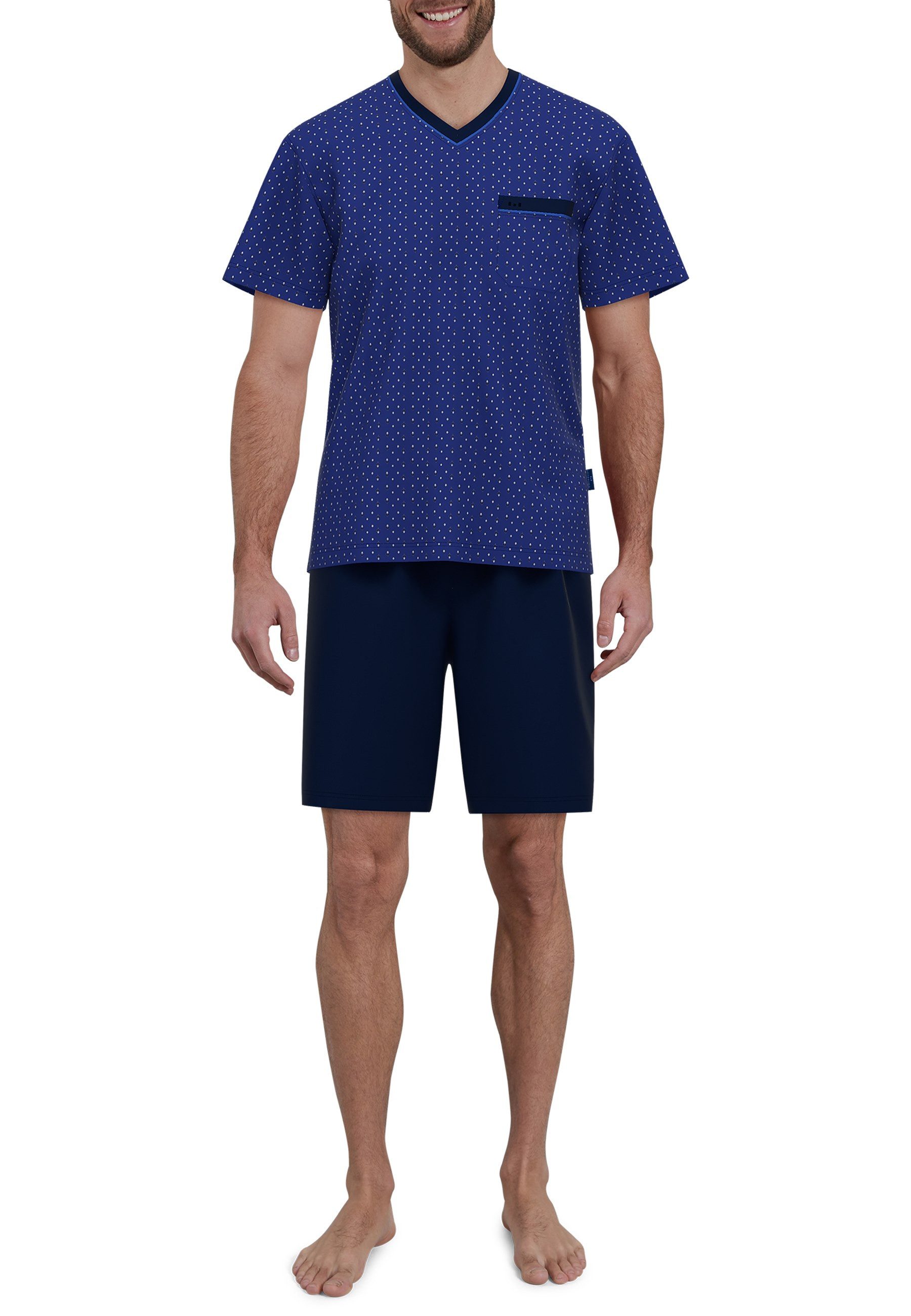 GÖTZBURG Shortama Waterford met moderne v-hals (2-delig)