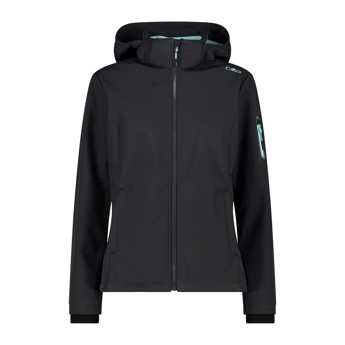 CMP Softshell-jack WOMAN JACKET ZIP HOOD Warmte- & wind- & waterafstotend (1 stuk)