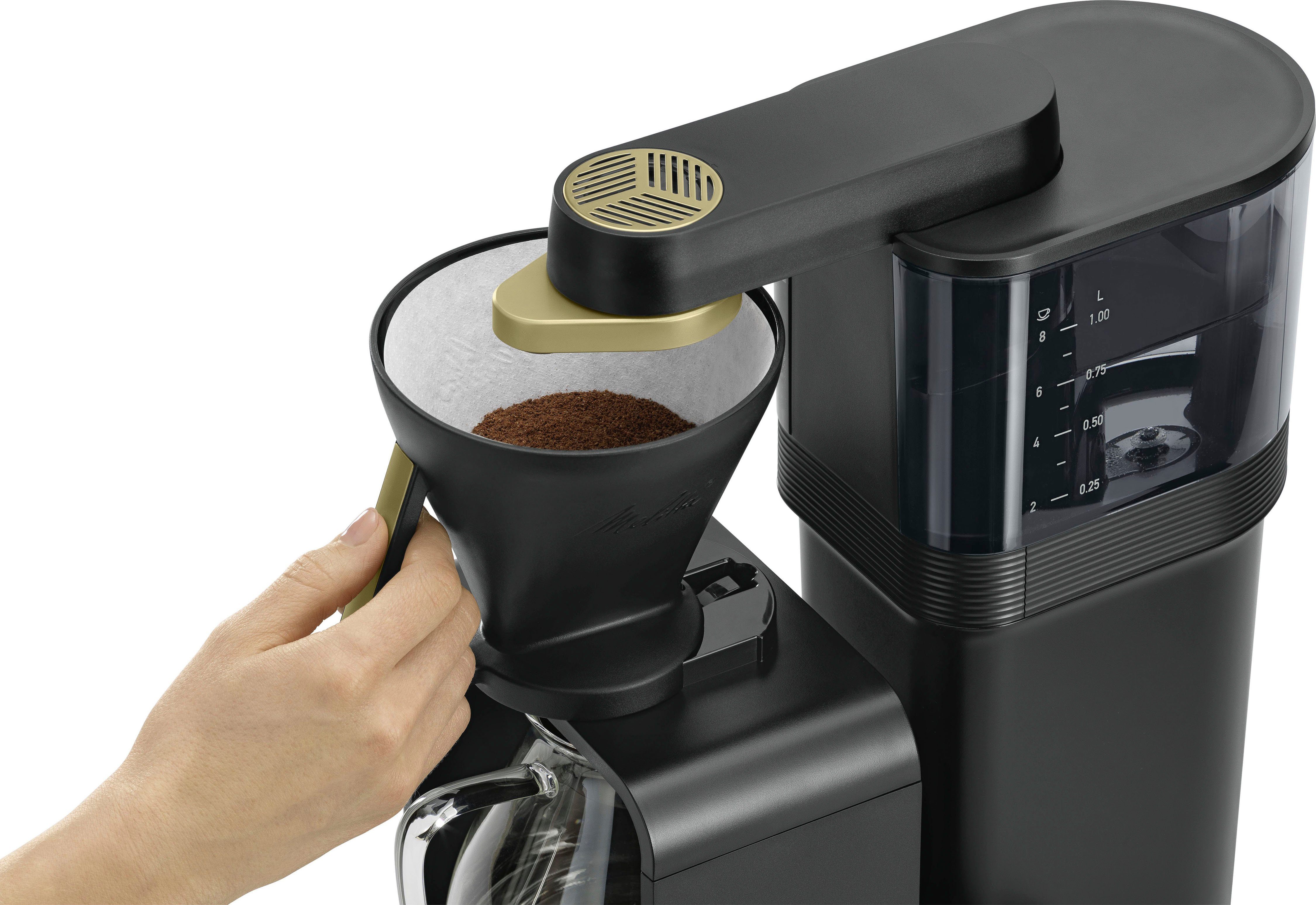 Melitta Filterkoffieapparaat Epour® 1024-11 zwart/zilver, 1 l