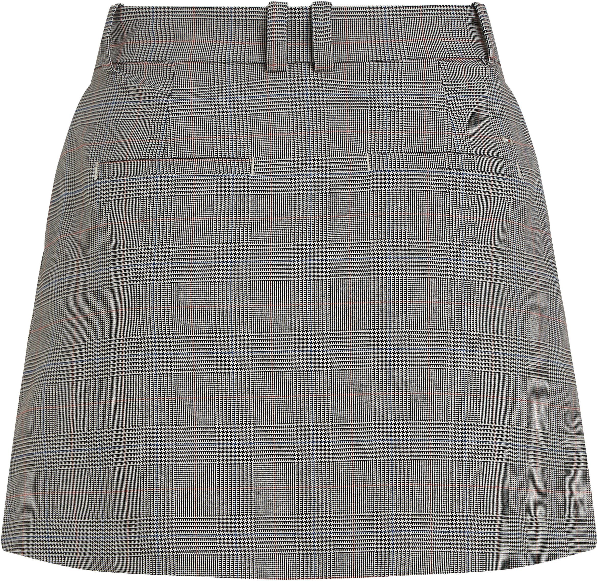 Tommy Hilfiger Kokerrok POW CHECK SHORT SKIRT (Global Serie TH VROUWEN)