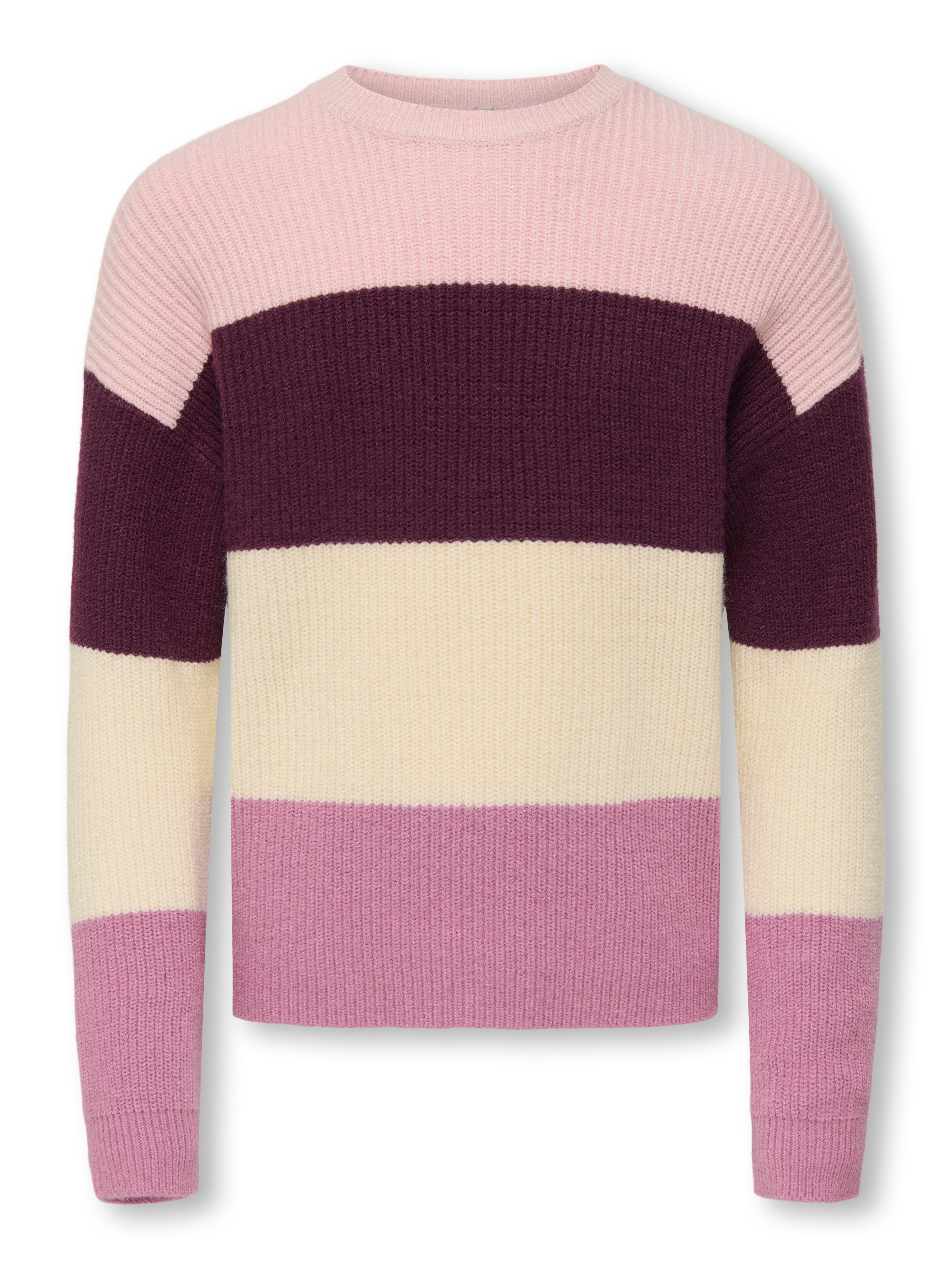 KIDS ONLY Gebreide trui KOGSANDY L/S STRIPE PULLOVER KNT NOOS