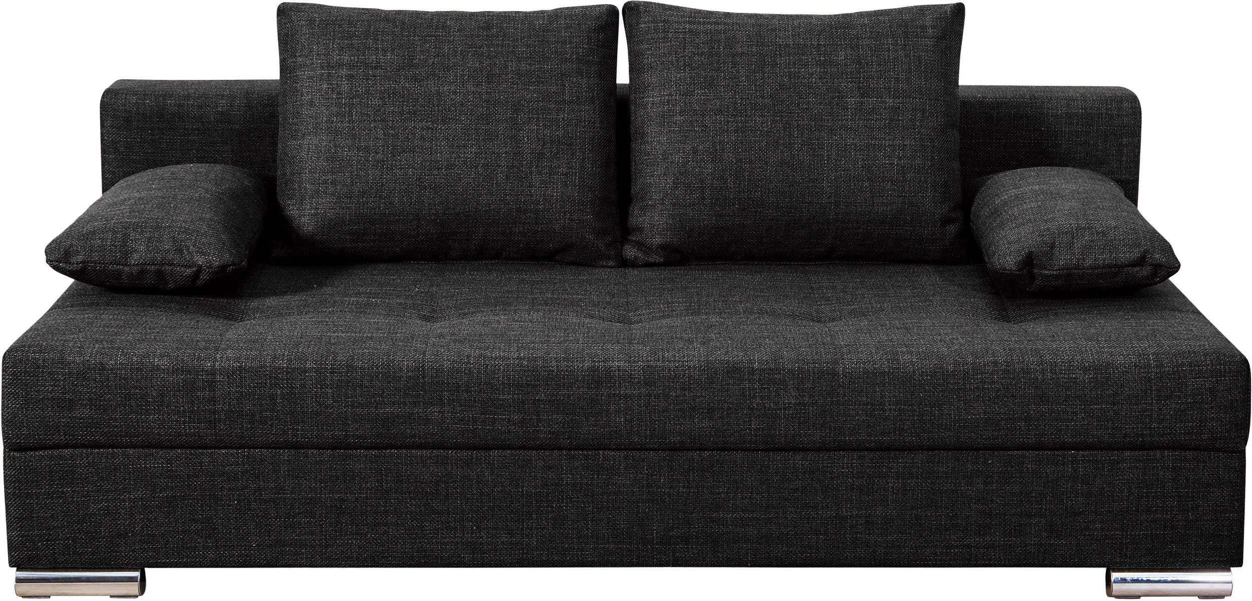 COLLECTION AB Slaapbank Tania met bedfunctie en bedlade comfortabele zitcomfort: veren-kern bekleding, inclusief rugkussen
