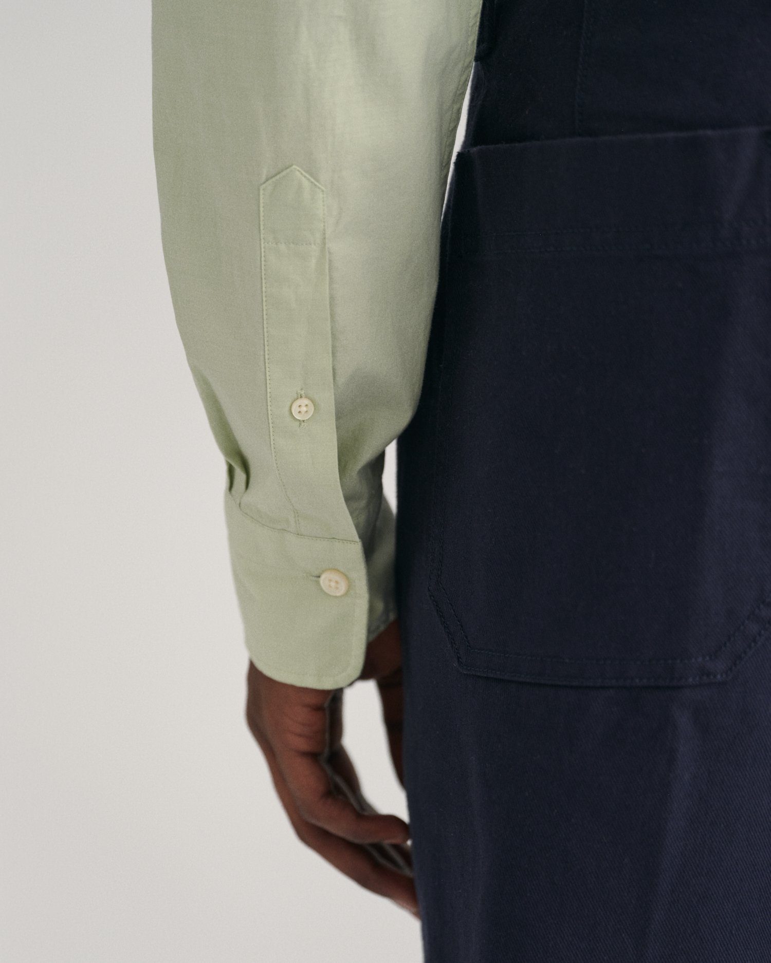 Gant Overhemd met lange mouwen Slim fit poplin overhemd licht slijtvast easy care