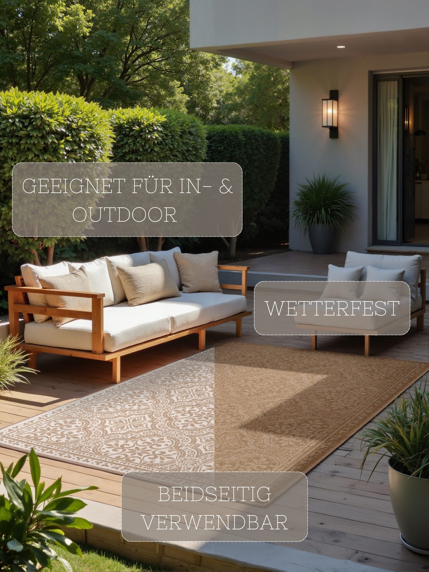 NORTHRUGS Outdoorkleed Rosel omkeerbaar tapijt