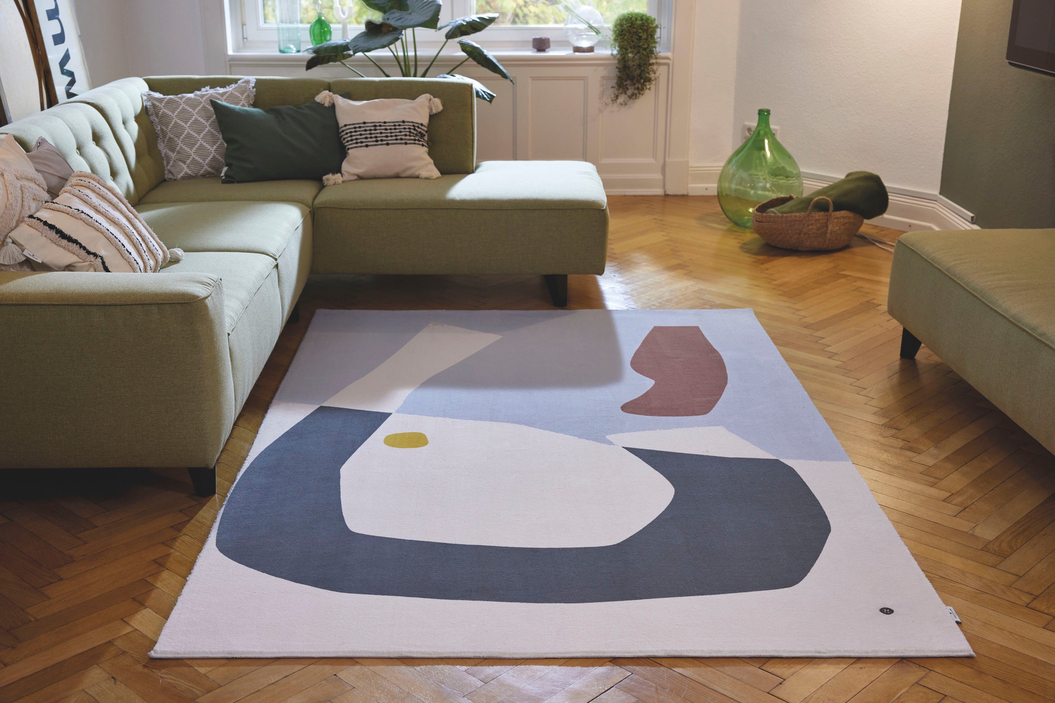TOM TAILOR HOME Vloerkleed Shapes - ONE Korte pool, gedessineerd, modern design