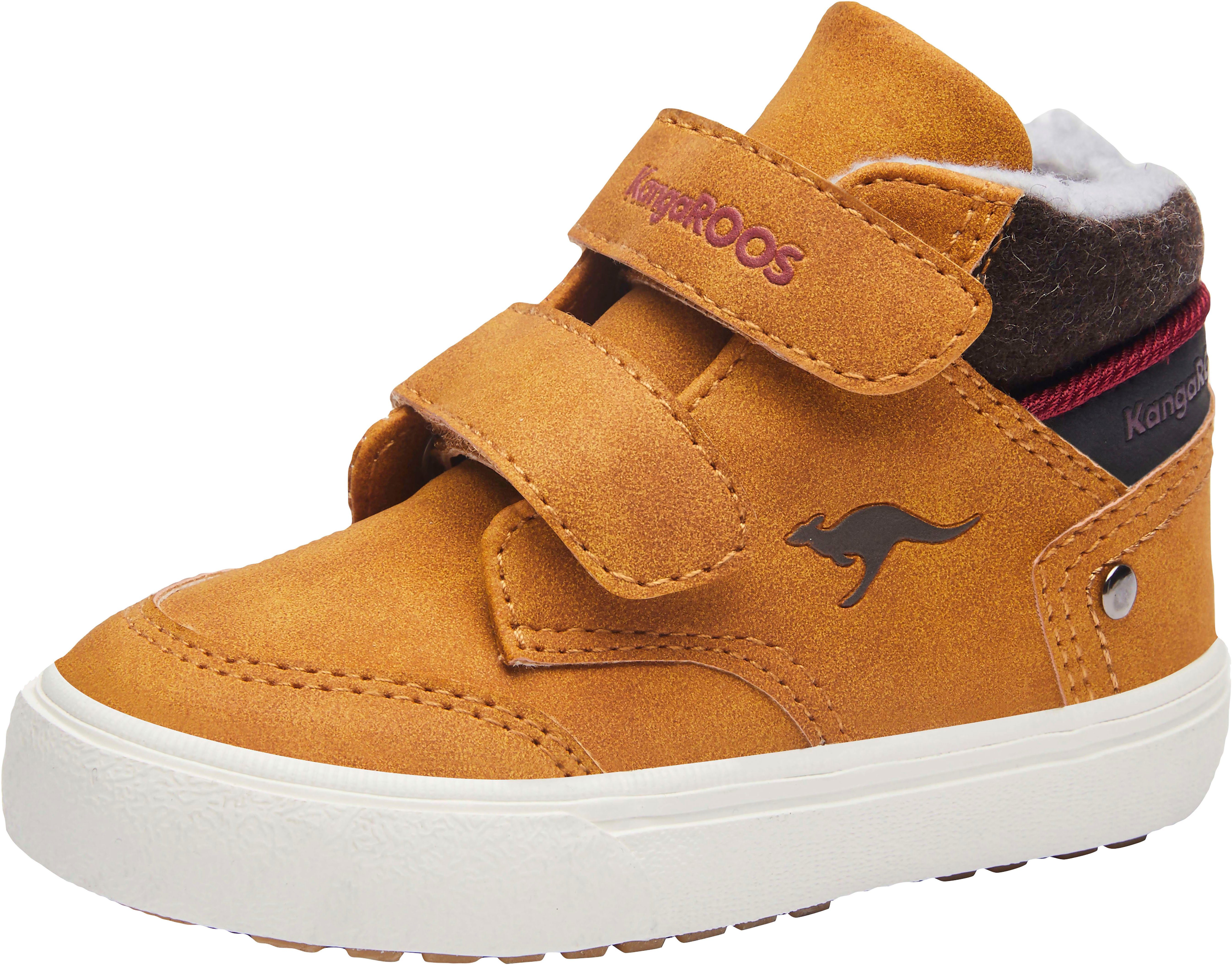 KangaROOS Sneakers KaVu Primo V met klittenbandsluiting kinderen jongens maat 22 EU bruin