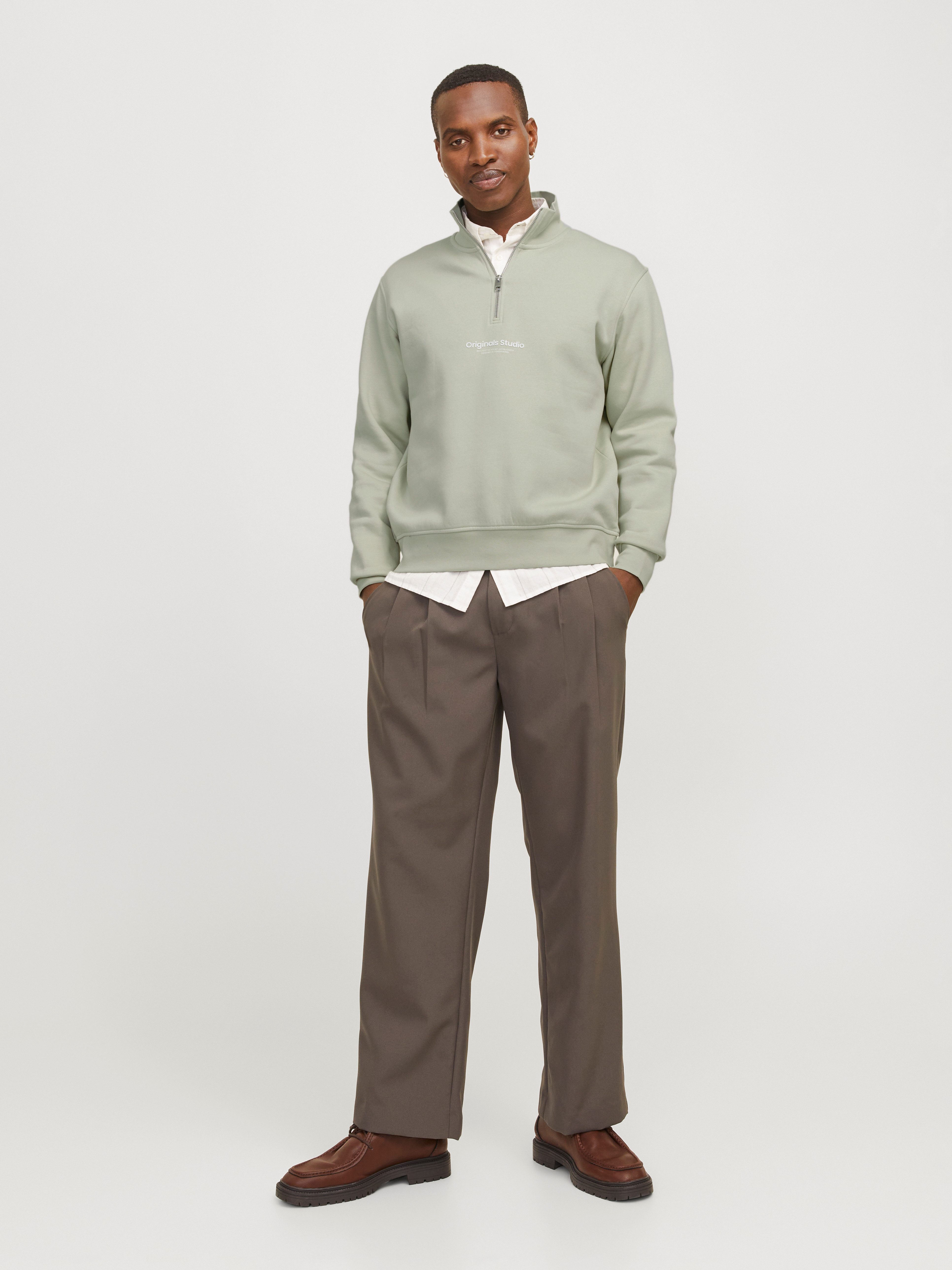 Jack & Jones Sweatshirt JORVESTERBRO SWEAT QUARTER ZIP HN NOOS