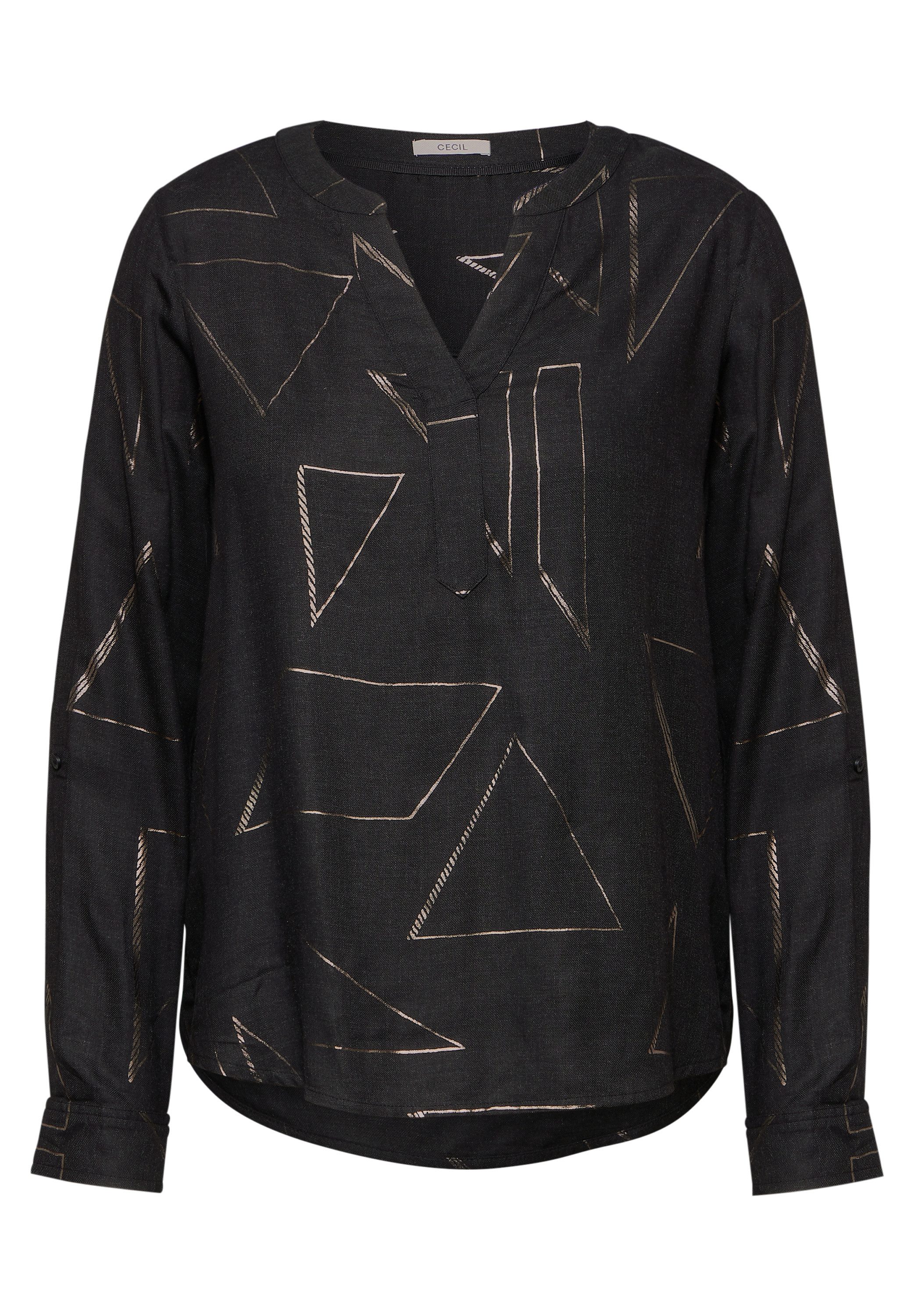 Cecil Blouse met lange mouwen met folieprint