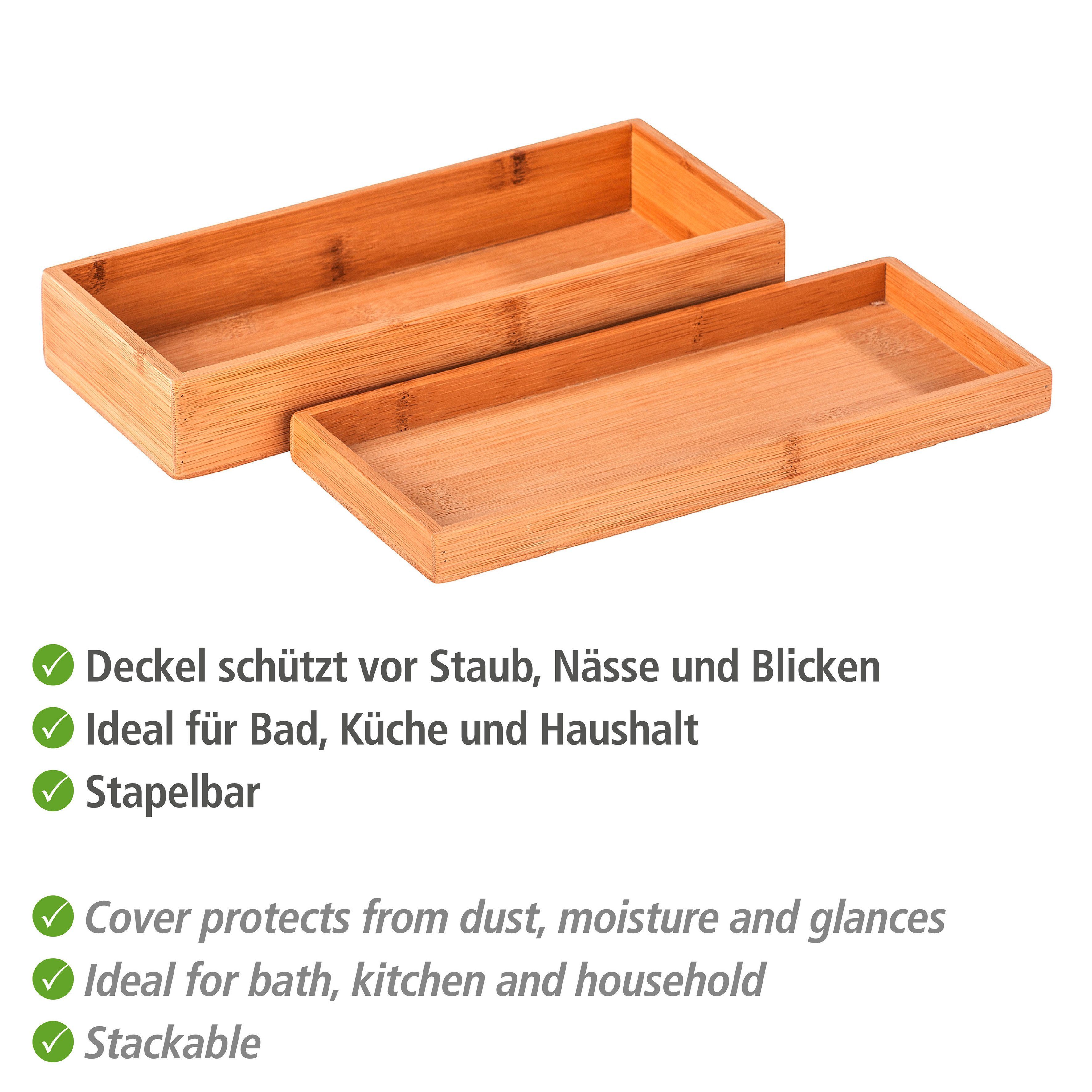 WENKO Opbergbox Terra met deksel en smal planchet (1 stuk)
