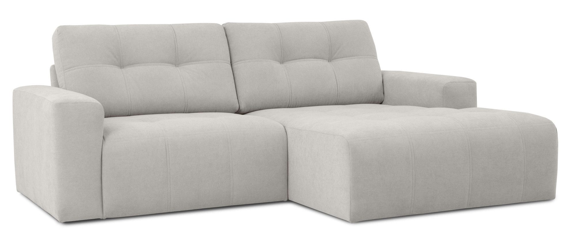 Home affaire Hoekbank Turnon, Lounge-sofa, Breite 221 cm Chenille, met knoop- en dubbele stiksels, elegante uitstraling