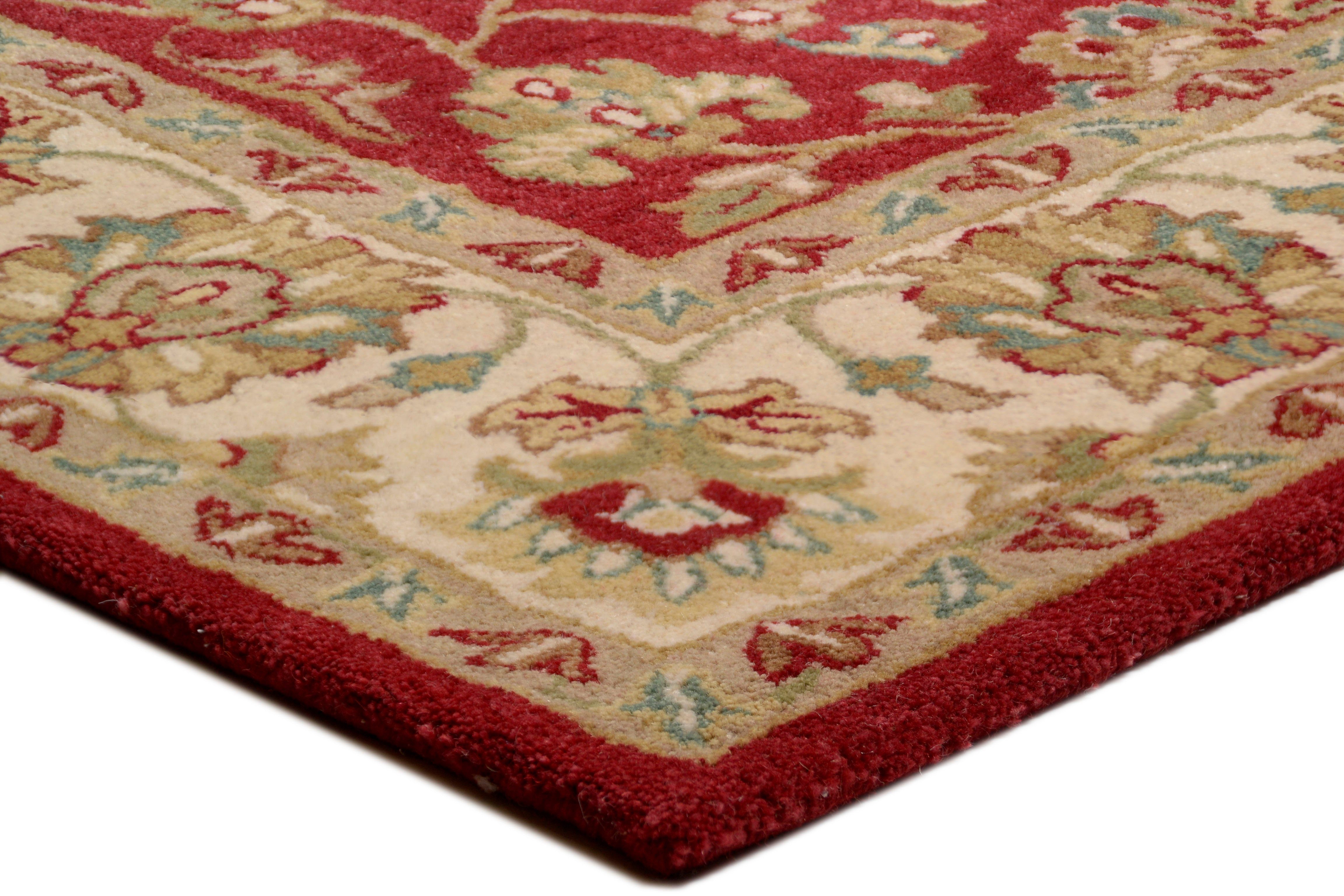 THEKO Wollen kleed Royal Ziegler 503 zuivere wol, handgetuft, oriënt-look, met randdessin