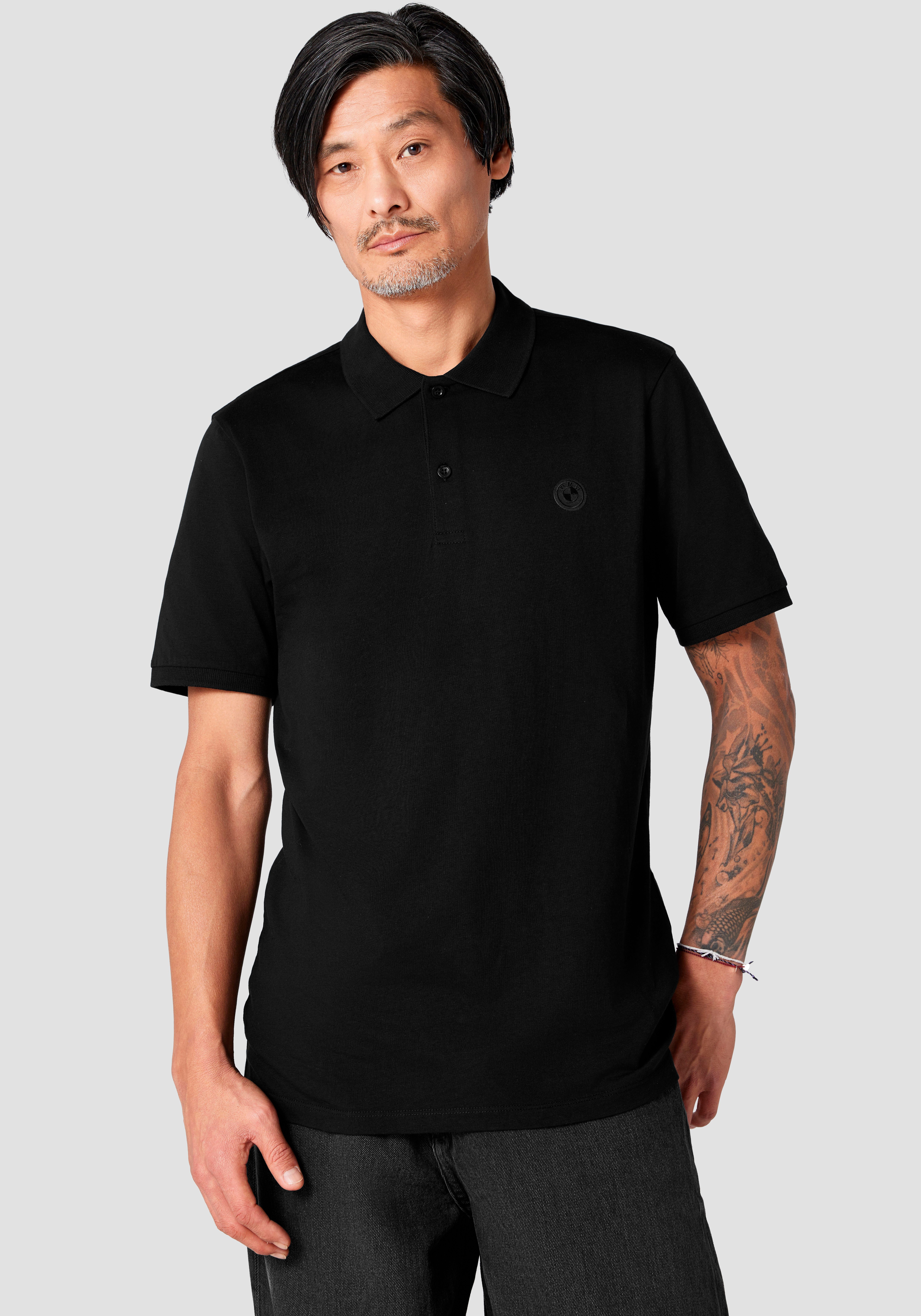 BMW Poloshirt met logo-embossing op borsthoogte