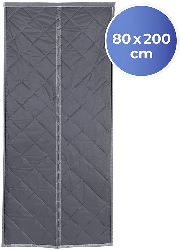 Maximex Deurgordijn Warmtebescherming 2in1 80x200 cm, thermo-gordijn, reflecterende buitenkant, ondoorzichtig (1 stuk)