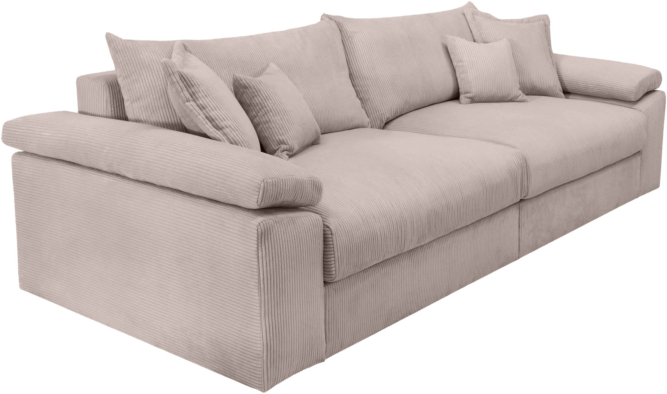 Home affaire Megabank Soft&Cosy XXL - breedte 303 cm Mega-bank, in corduroy, met binnenvering