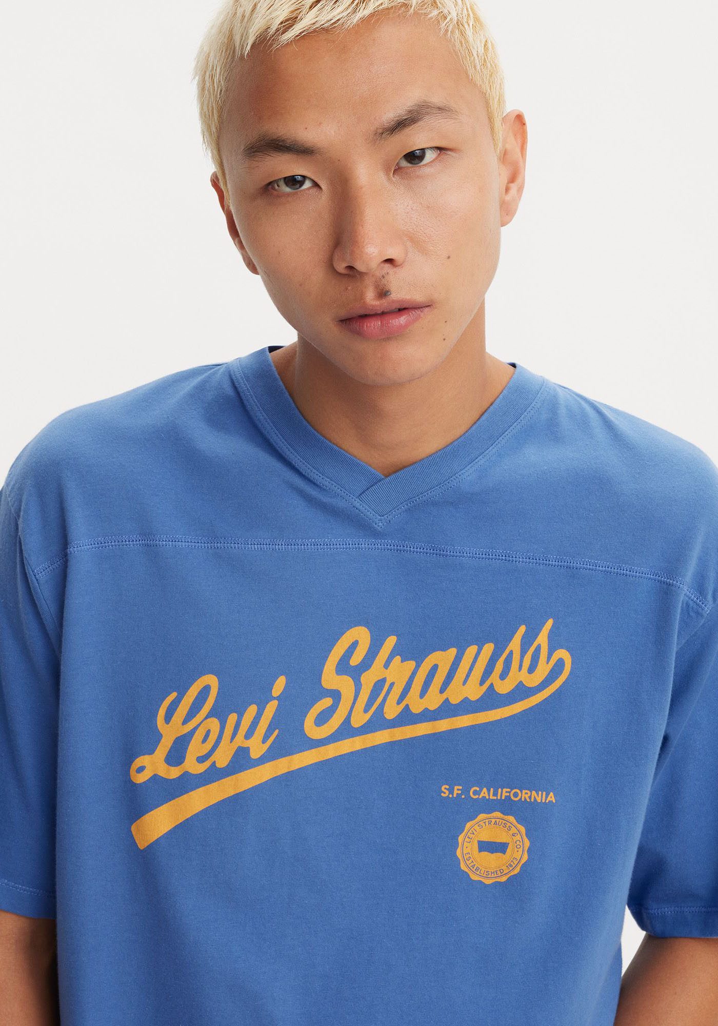Levi's® Shirt met V-hals GRAPHIC VNECK TEE in een sportieve look