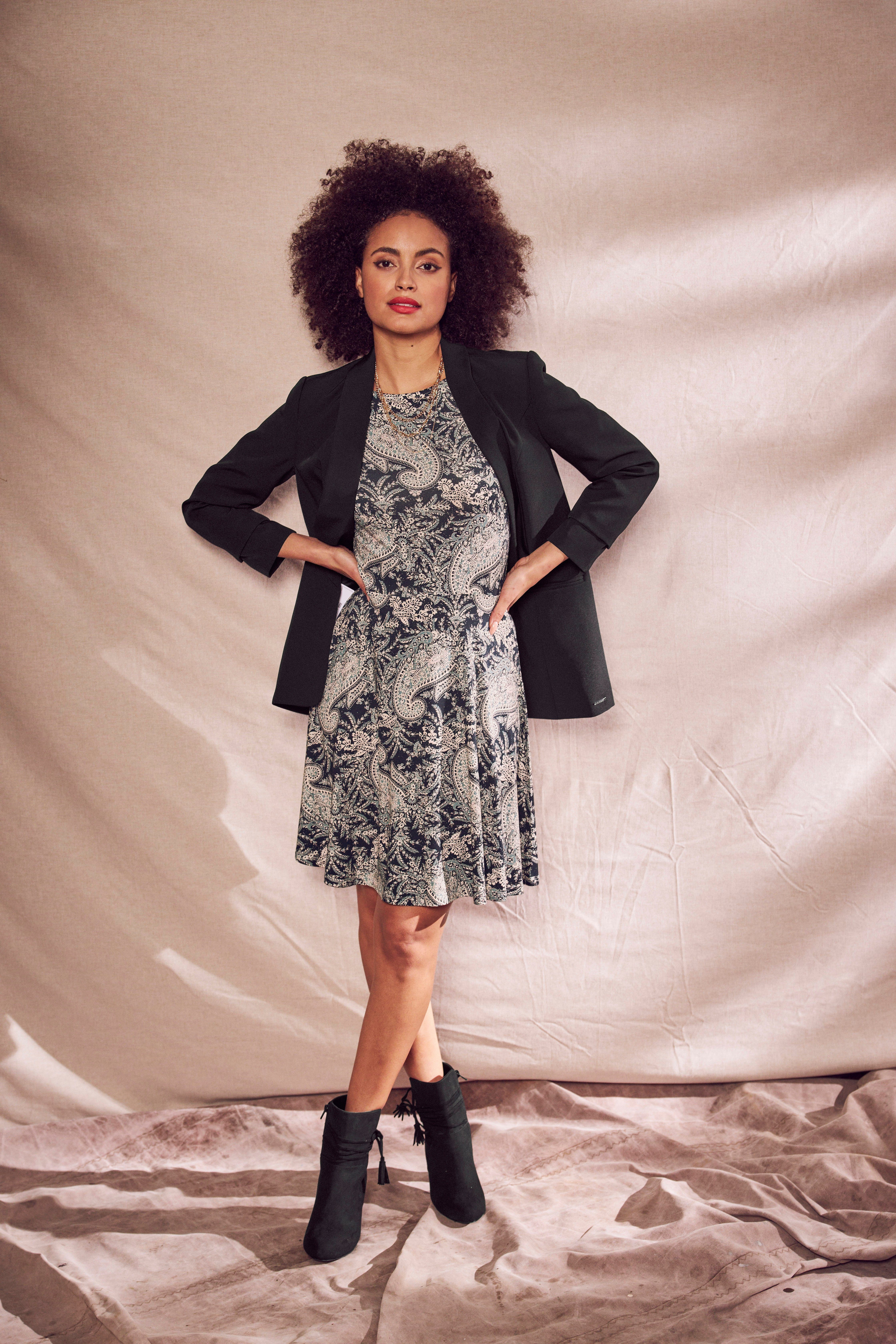 Laura Scott Lange blazer met aangerimpelde mouwen